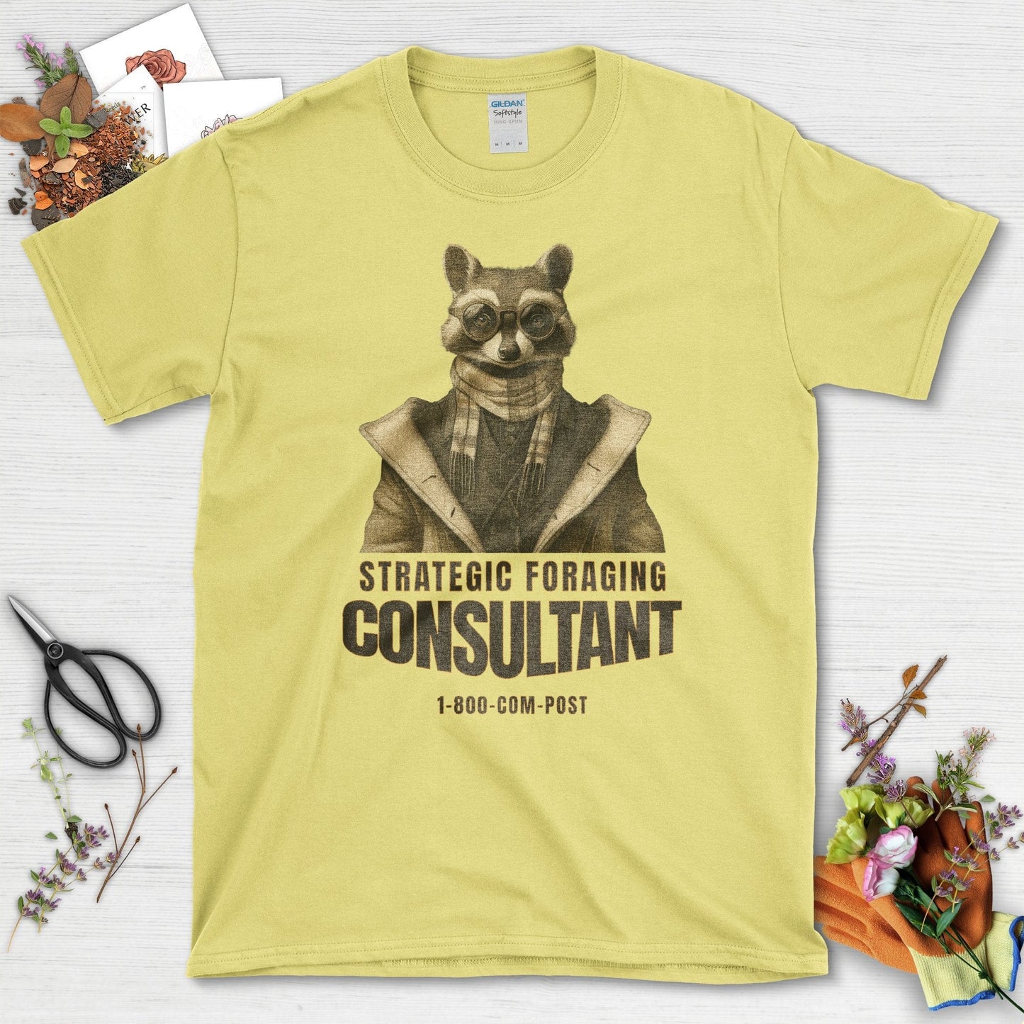 Strategic Foraging Consultant T-Shirt Cornsilk / S T-Shirt