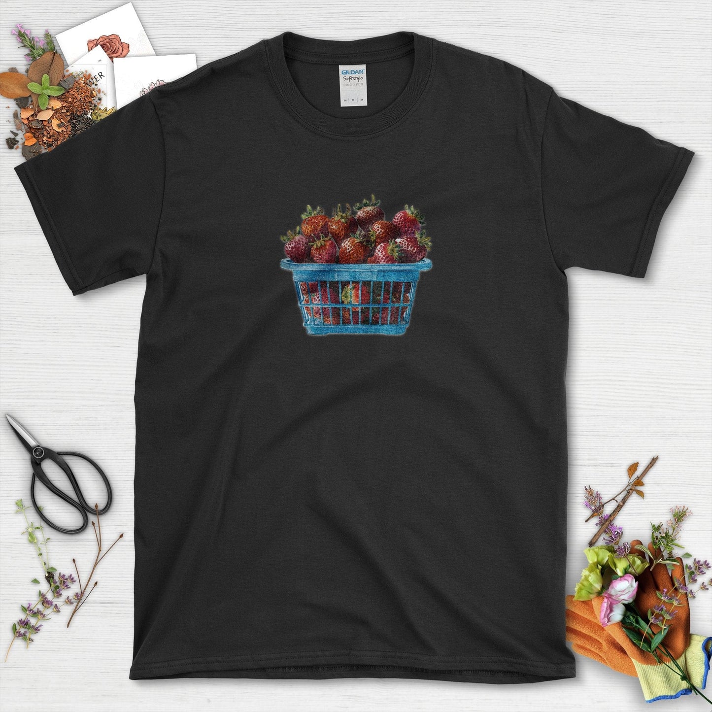 Strawberry Harvest T-Shirt Black / S T-Shirt