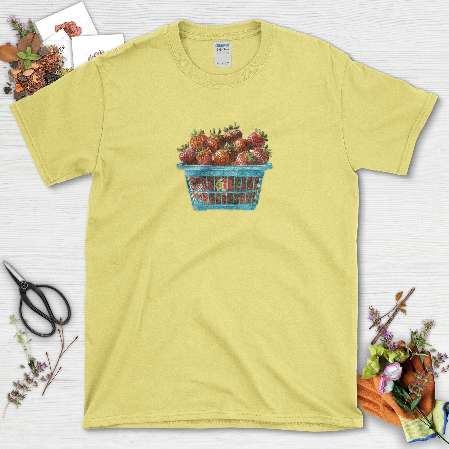 Strawberry Harvest T-Shirt Cornsilk / S T-Shirt