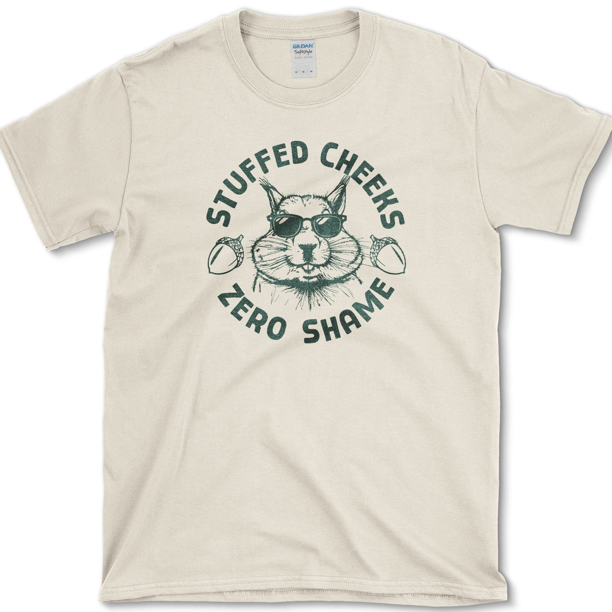 Stuffed Cheeks Zero Shame T-Shirt Natural / S Essential Tees