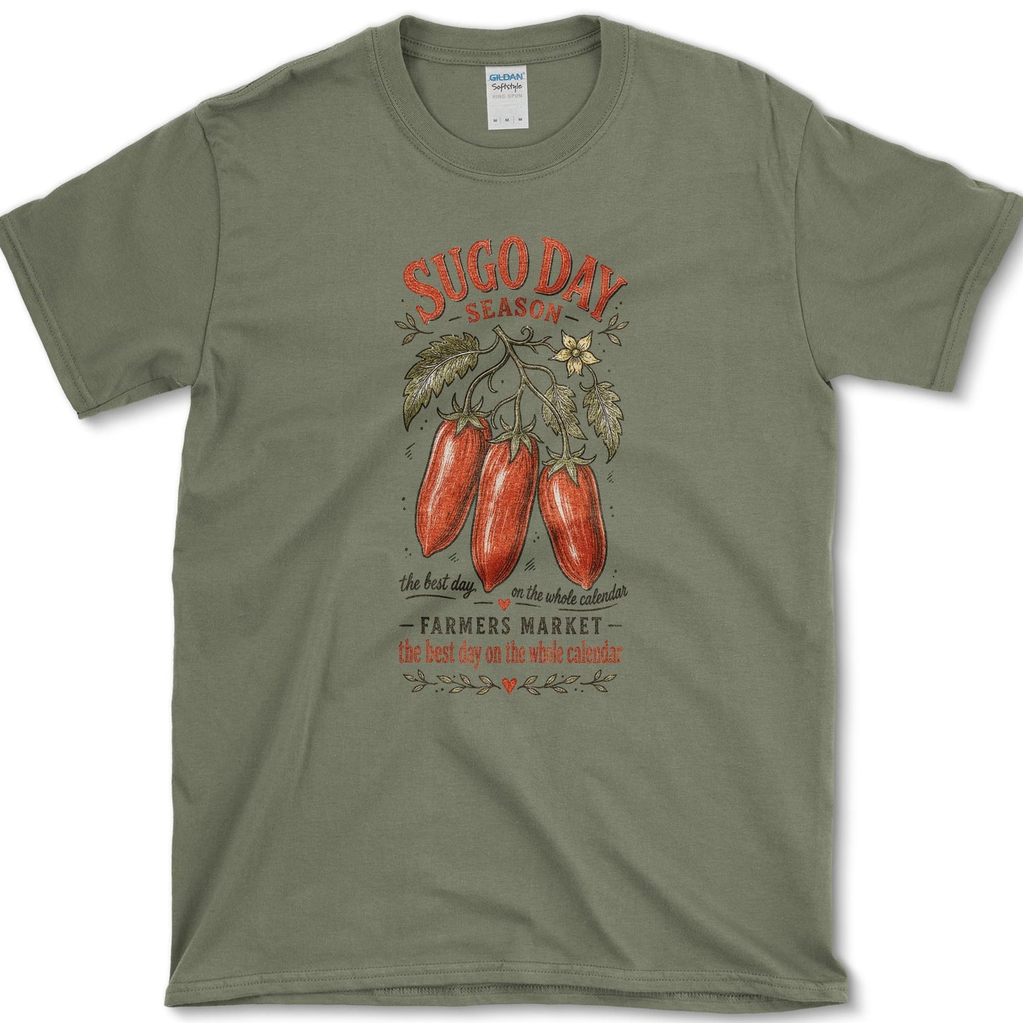 Sugo Day T-Shirt S / Military Green Essential Tees