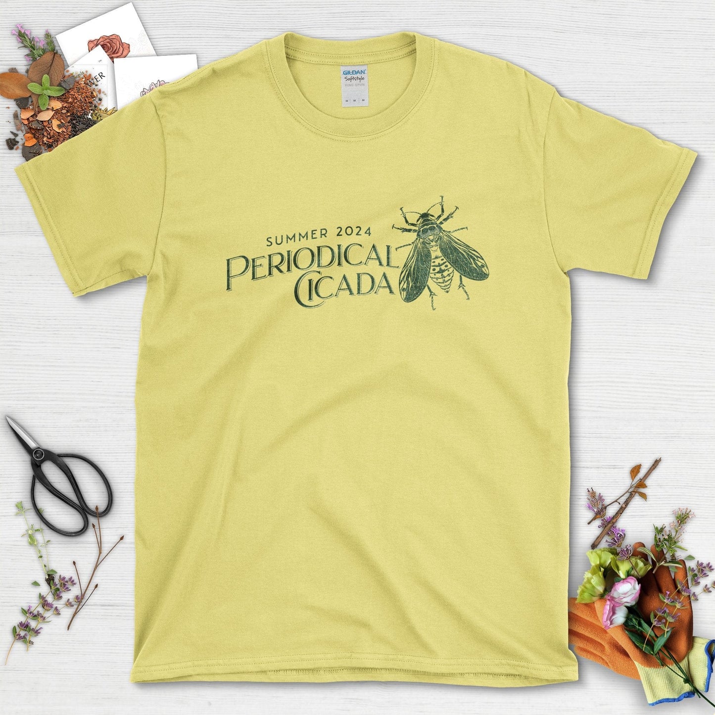 Summer 2024 Periodical Cicada Graphic T-Shirt Cornsilk / S T-Shirt