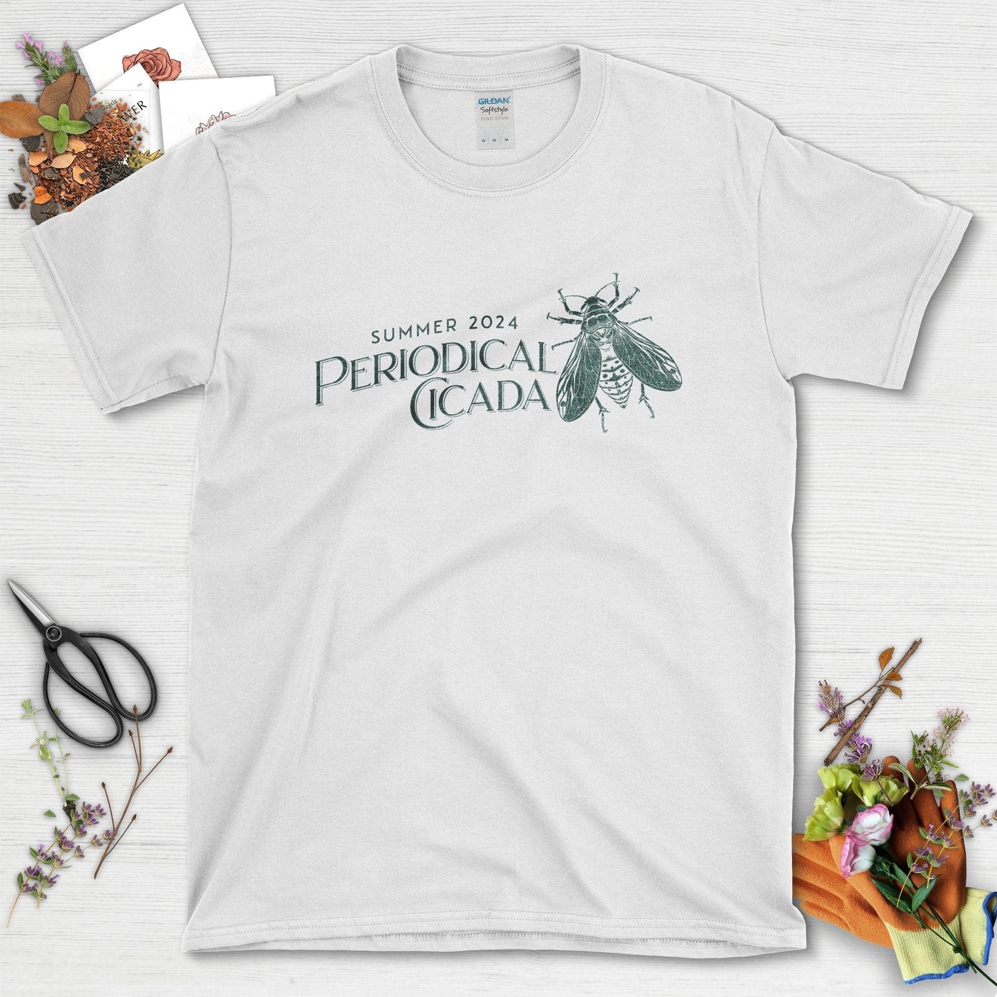 Summer 2024 Periodical Cicada Graphic T-Shirt White / S T-Shirt