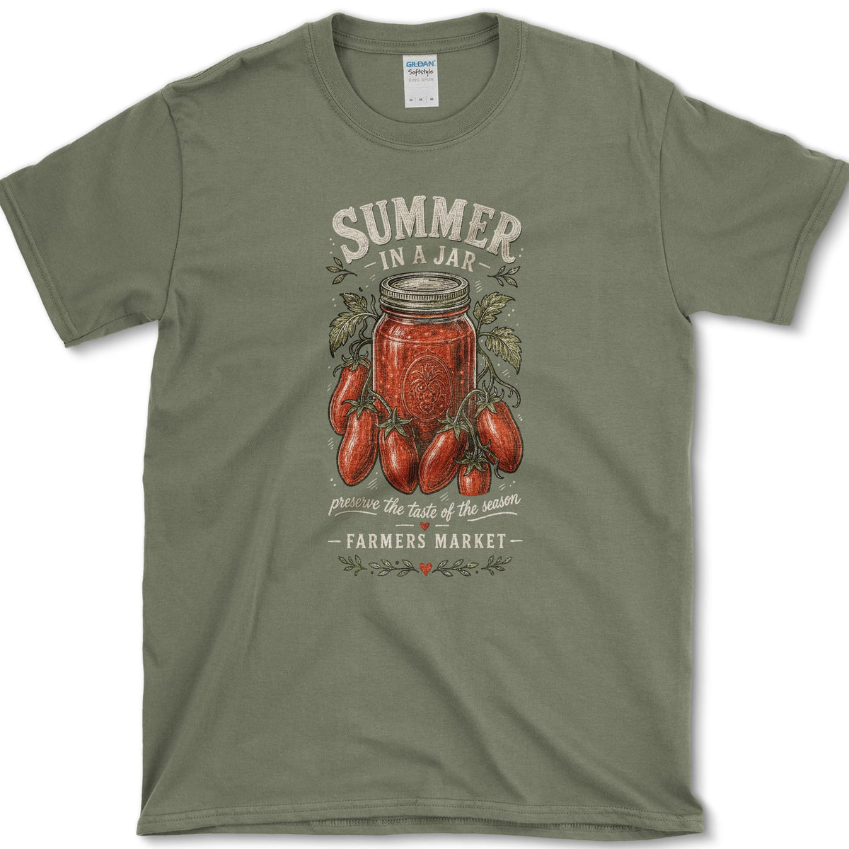 Summer In A Jar T-Shirt S / Military Green Essential Tees