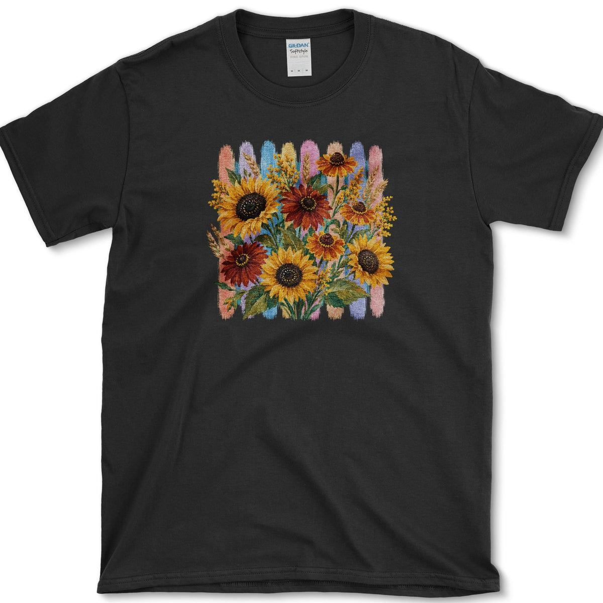 Sunflower Bouquet T-Shirt S / Black Essential Tees