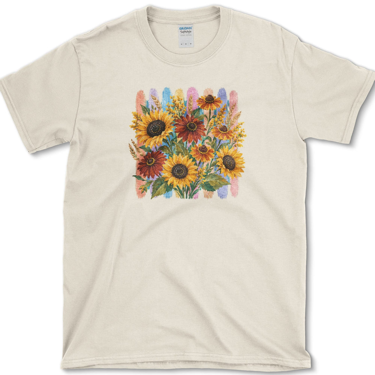 Sunflower Bouquet T-Shirt S / Natural Essential Tees