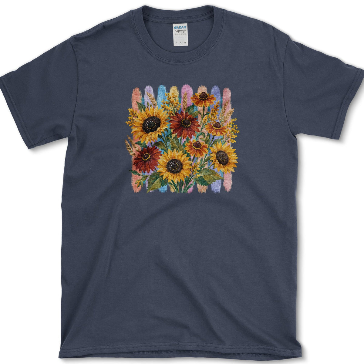 Sunflower Bouquet T-Shirt S / Navy Essential Tees