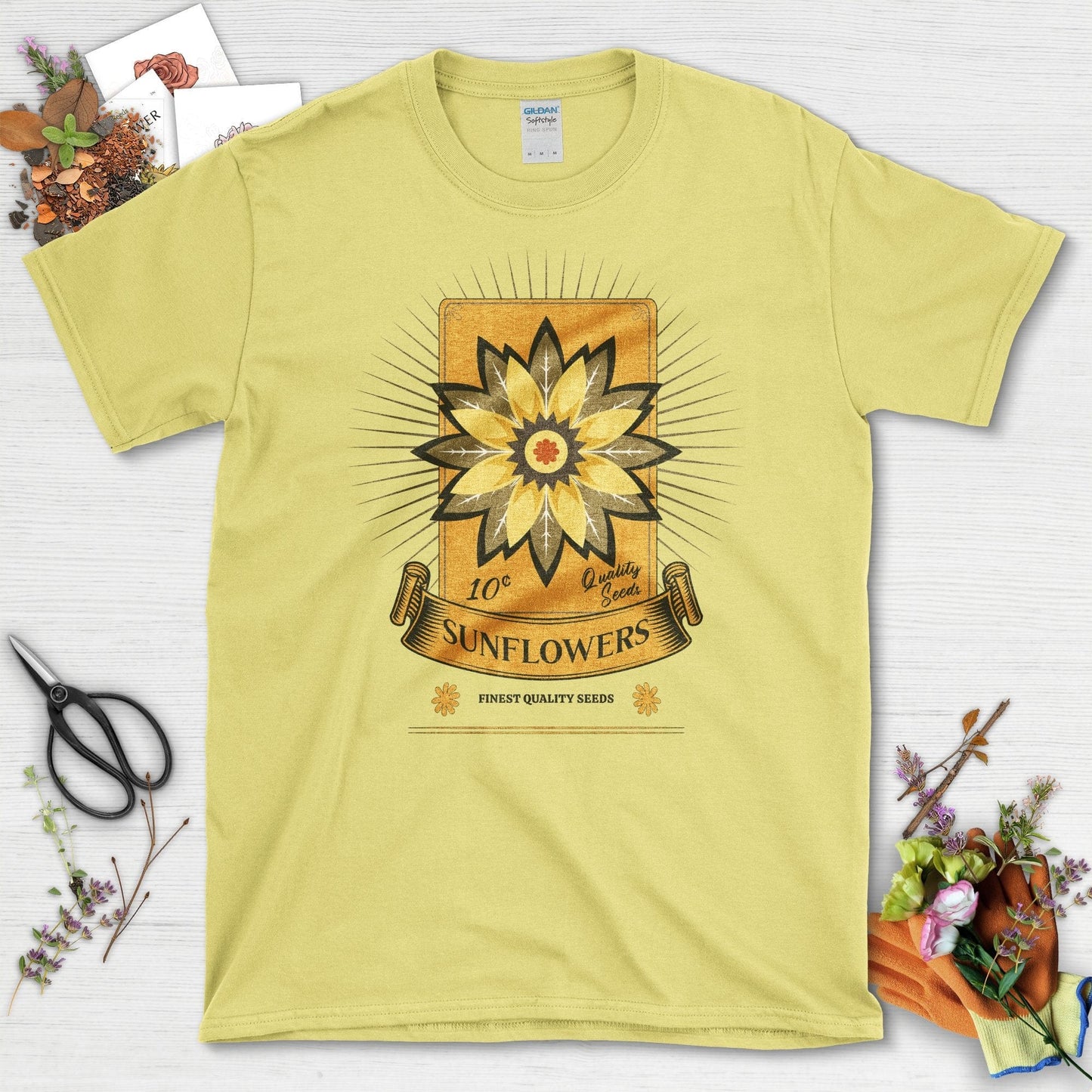 Sunflowers Quality Seeds T-Shirt Cornsilk / S T-Shirt