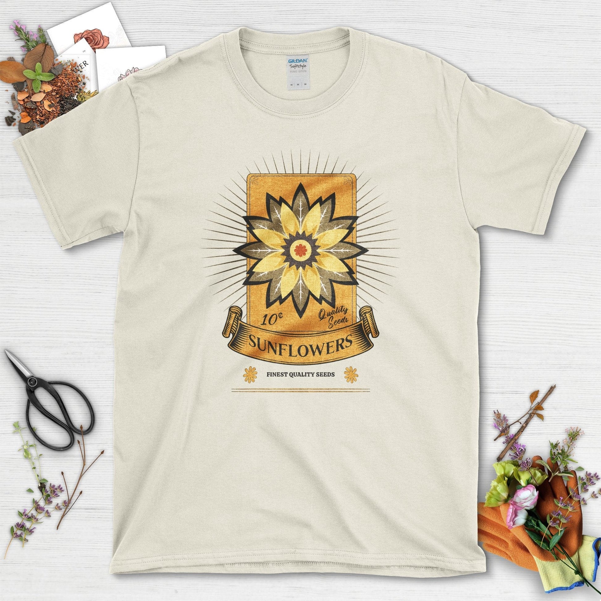 Sunflowers Quality Seeds T-Shirt Natural / S T-Shirt