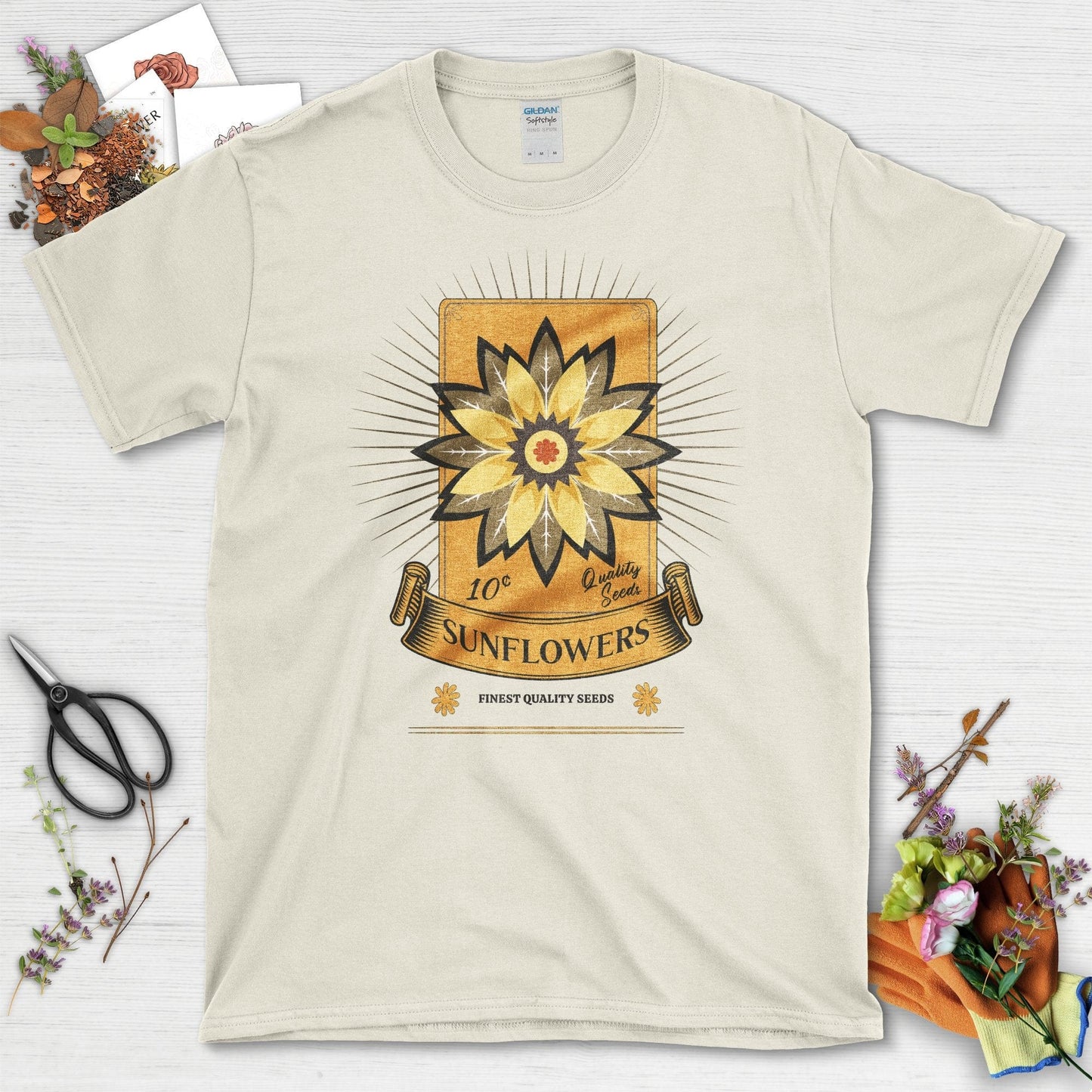 Sunflowers Quality Seeds T-Shirt Natural / S T-Shirt