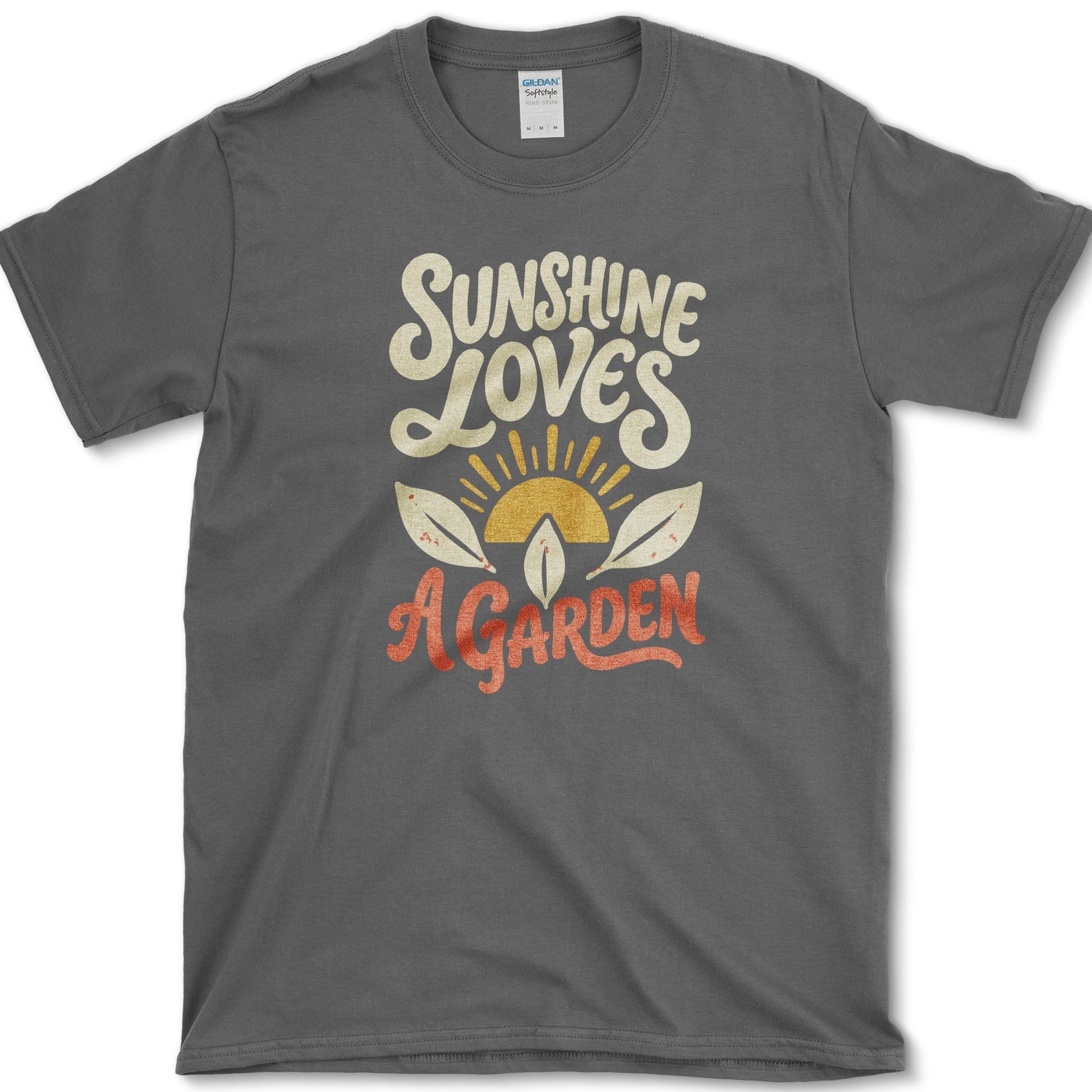 Sunshine Loves A Garden T-Shirt S / Dark Heather Essential Tees