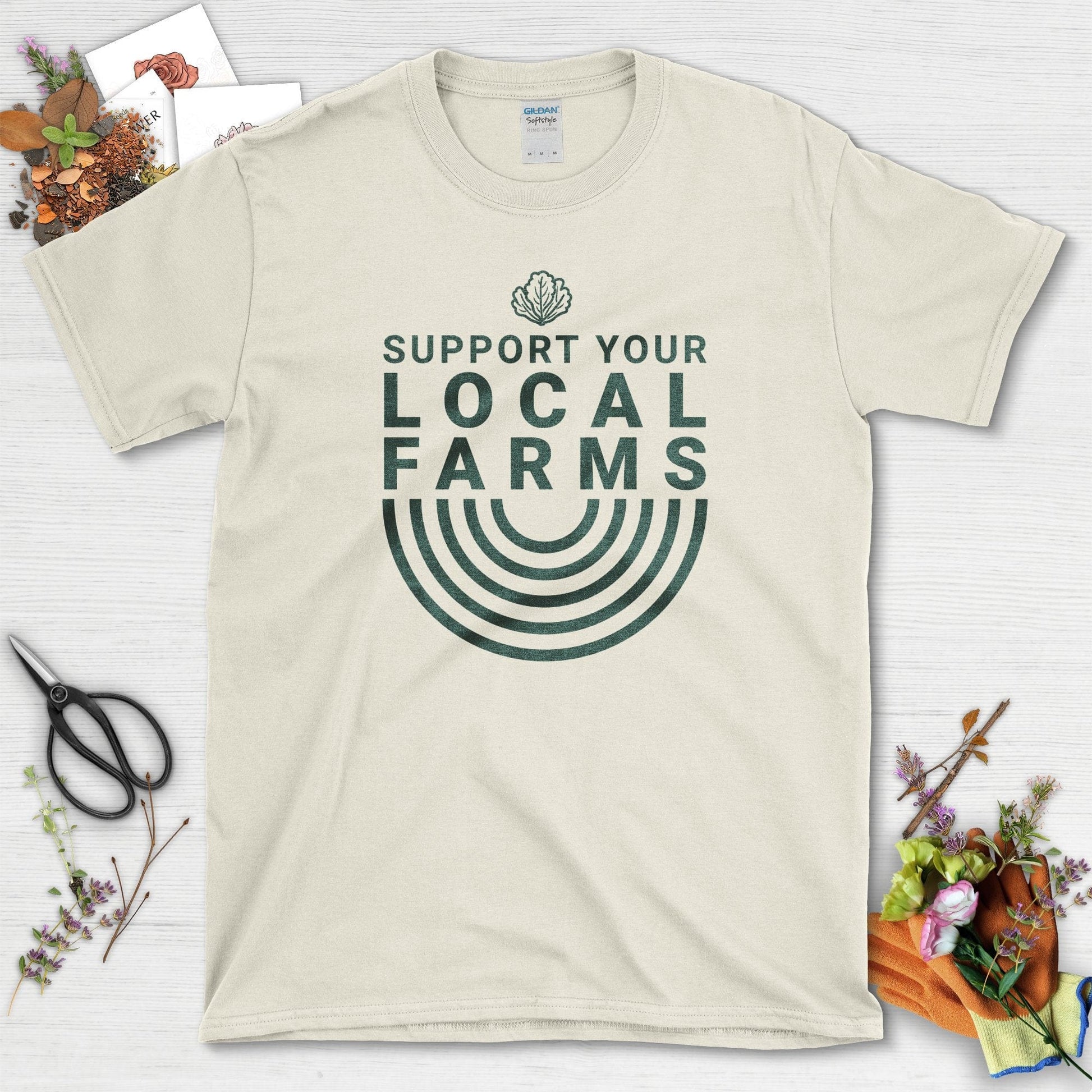 Support Your Local Farms T-Shirt Natural / S T-Shirt