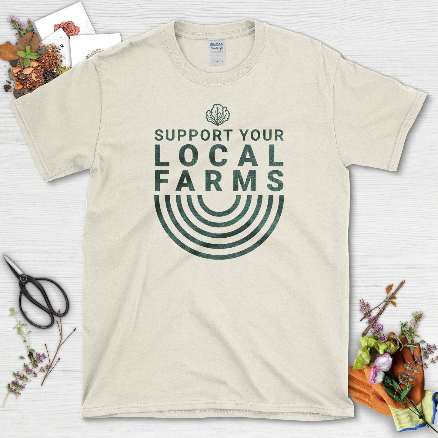 Support Your Local Farms T-Shirt Natural / S T-Shirt