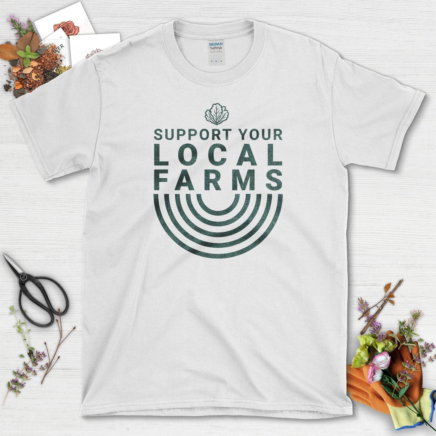 Support Your Local Farms T-Shirt White / S T-Shirt