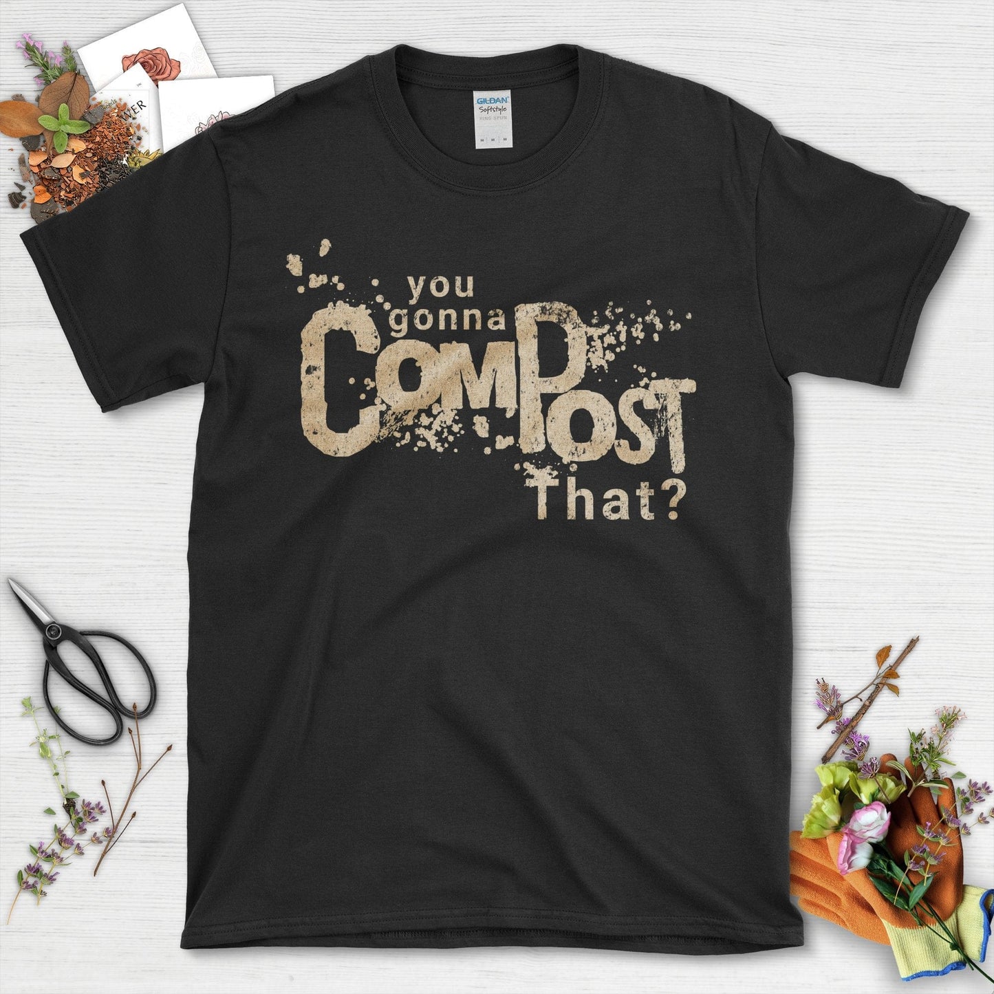 Sustainable Gardening Compost Lover T-Shirt Black / S T-Shirt