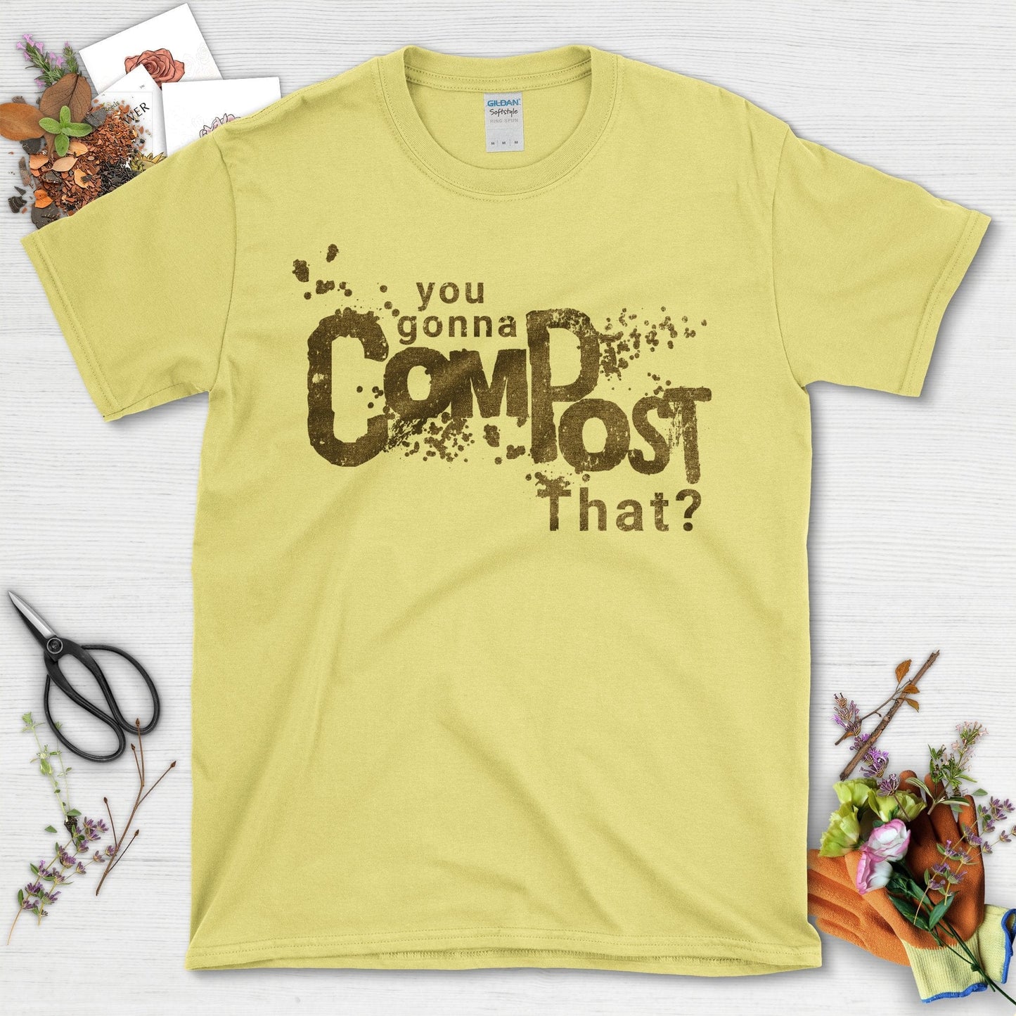 Sustainable Gardening Compost Lover T-Shirt Cornsilk / S T-Shirt