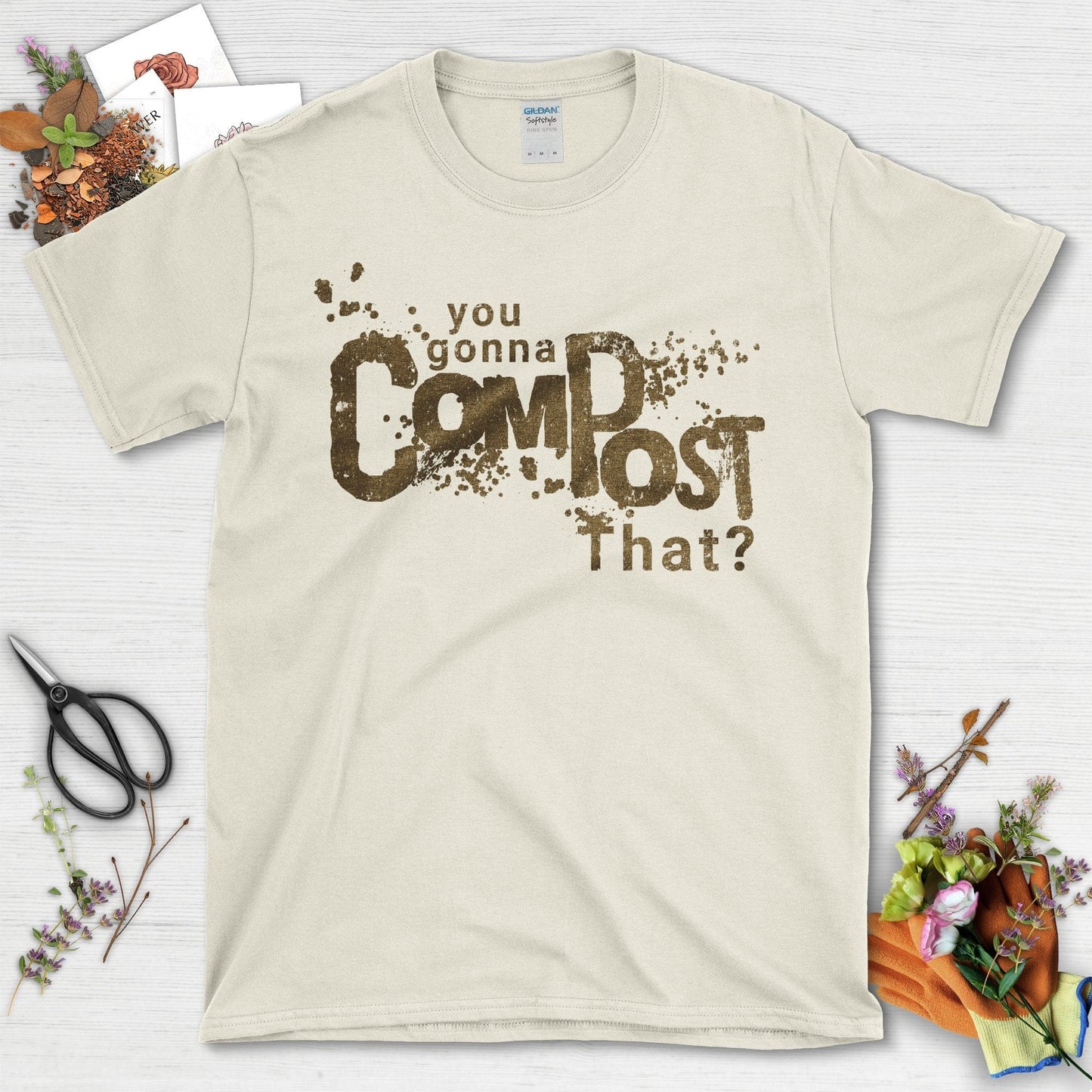 Sustainable Gardening Compost Lover T-Shirt Natural / S T-Shirt