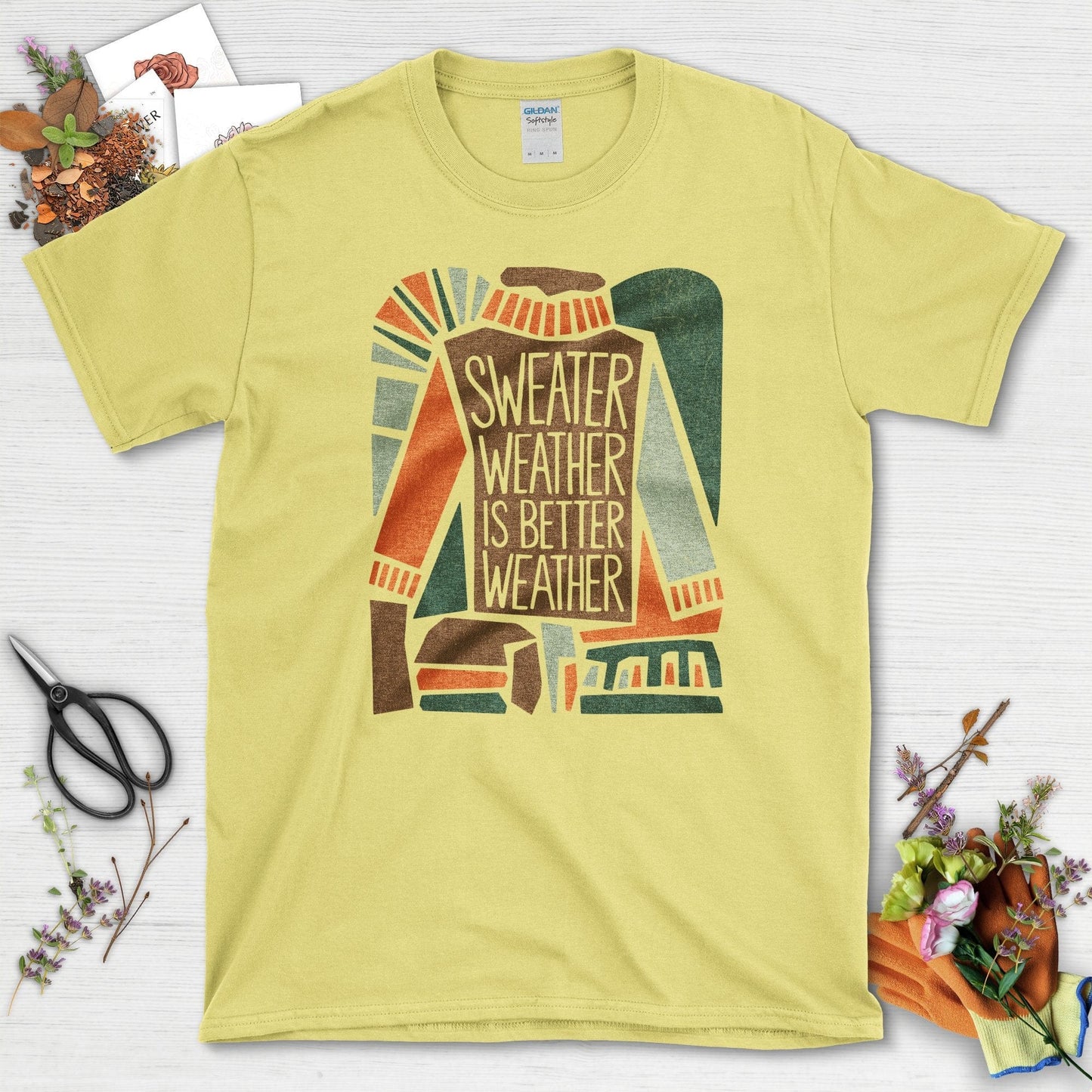 Sweater Weather Better Weather T-Shirt T-Shirts / S / Cornsilk Physical Item