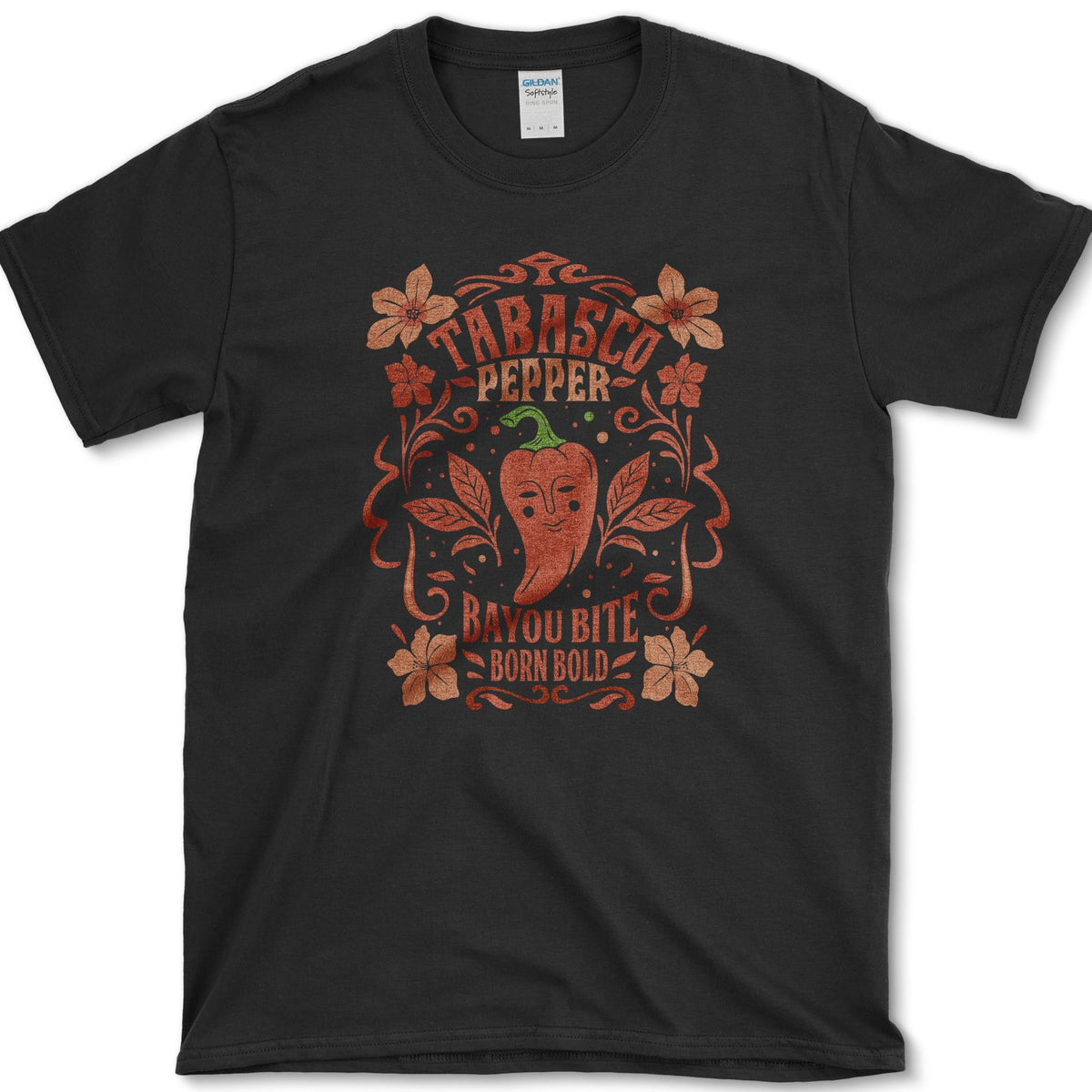 Tabasco Pepper Bayou Bite T-Shirt Black / S Essential Tees