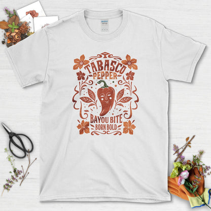 Tabasco Pepper Bayou Bite T-Shirt White / M Physical Item