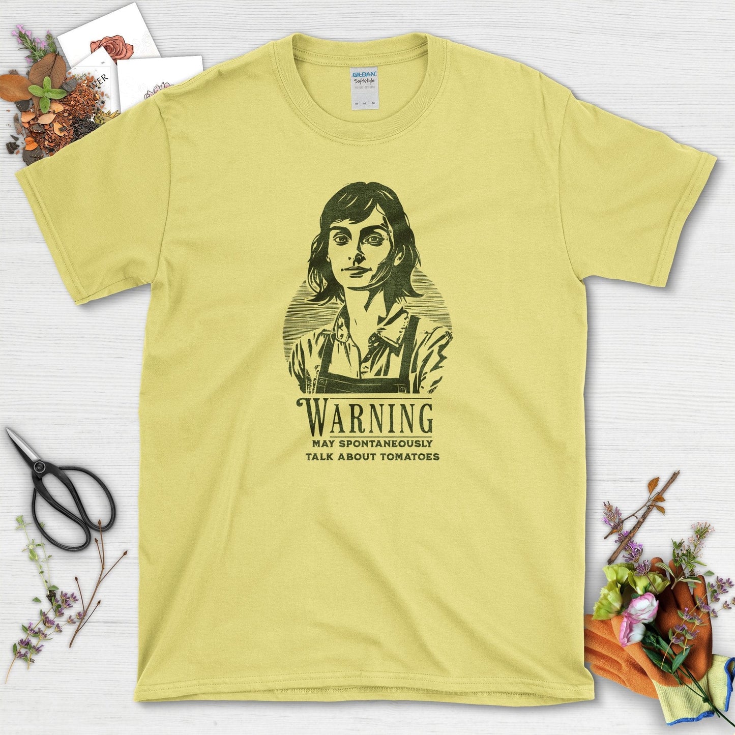 Talk About Tomatoes T-Shirt Cornsilk / S Physical Item