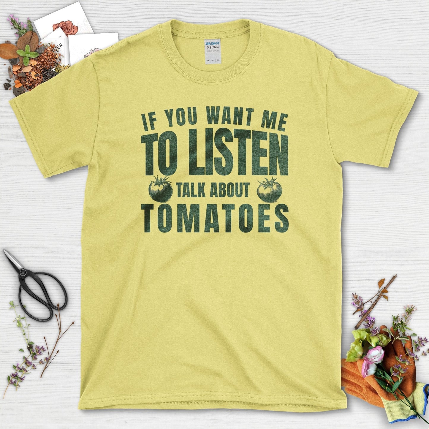 Talk About Tomatoes T-Shirt Cornsilk / S T-Shirt