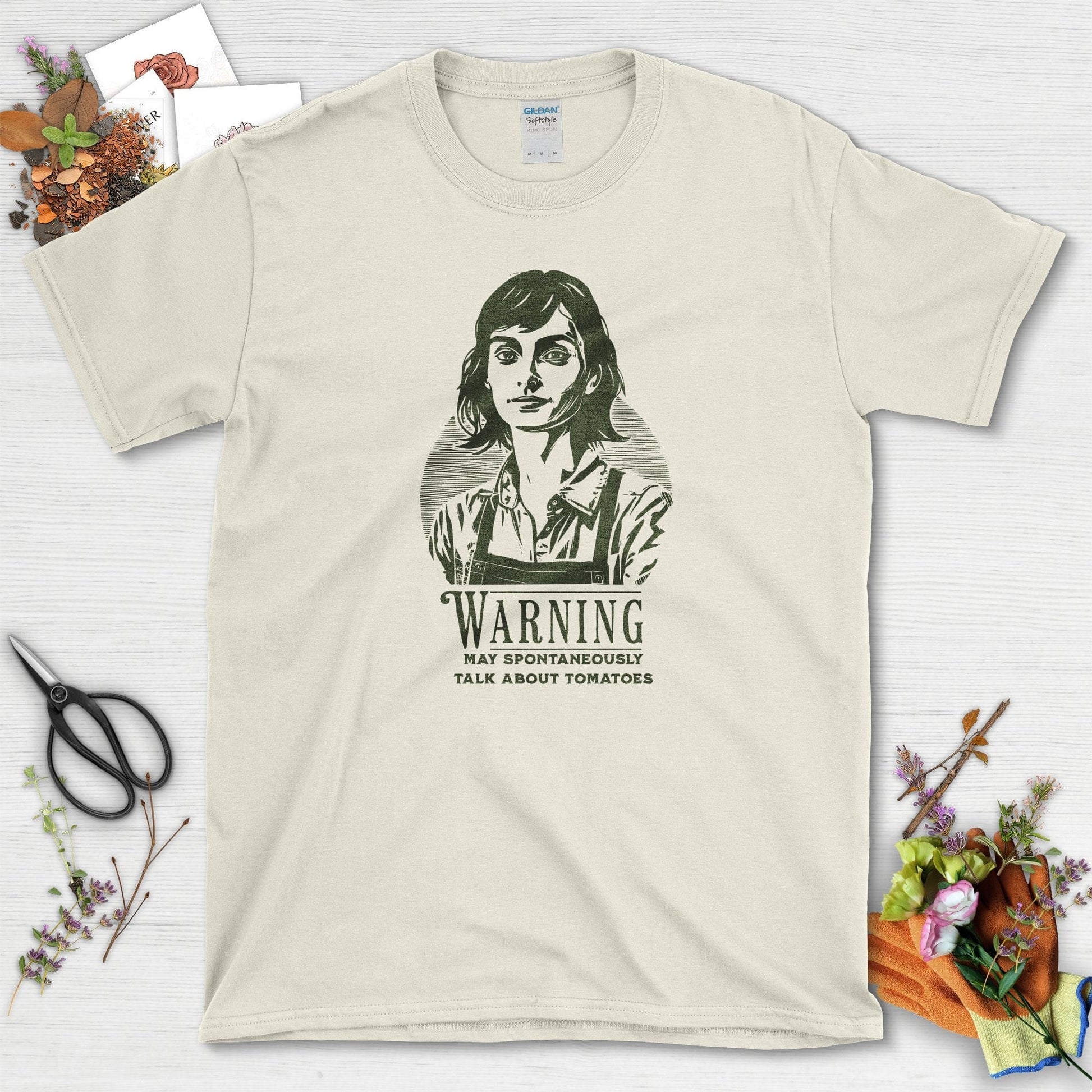 Talk About Tomatoes T-Shirt Natural / S Physical Item
