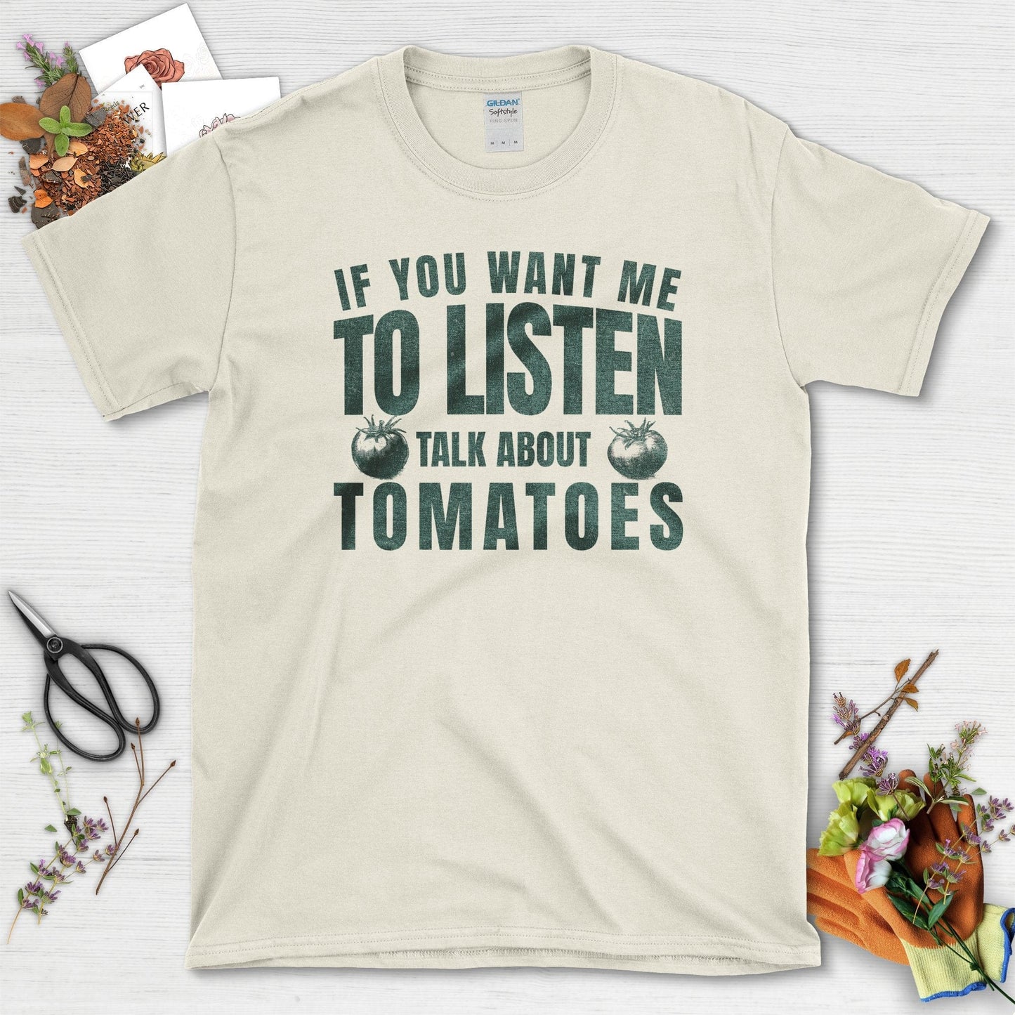 Talk About Tomatoes T-Shirt Natural / S T-Shirt