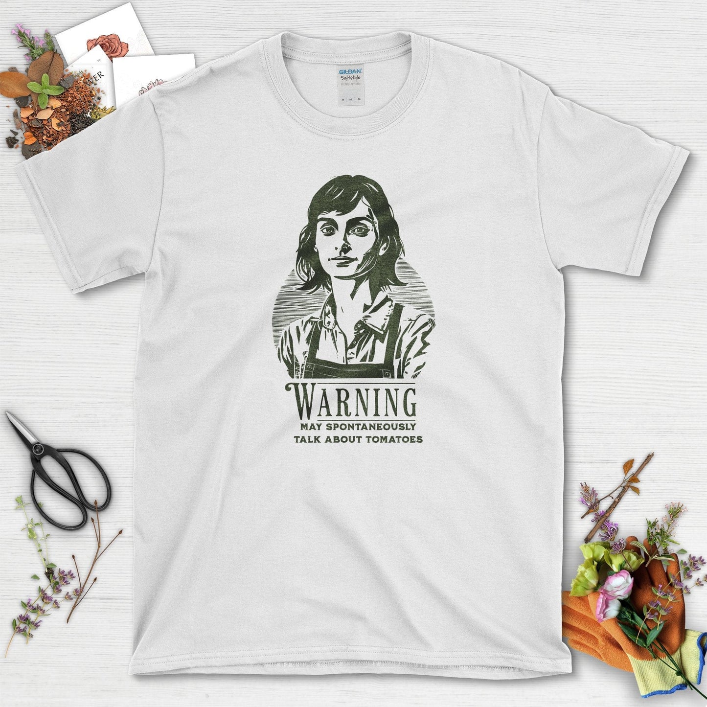 Talk About Tomatoes T-Shirt White / S Physical Item