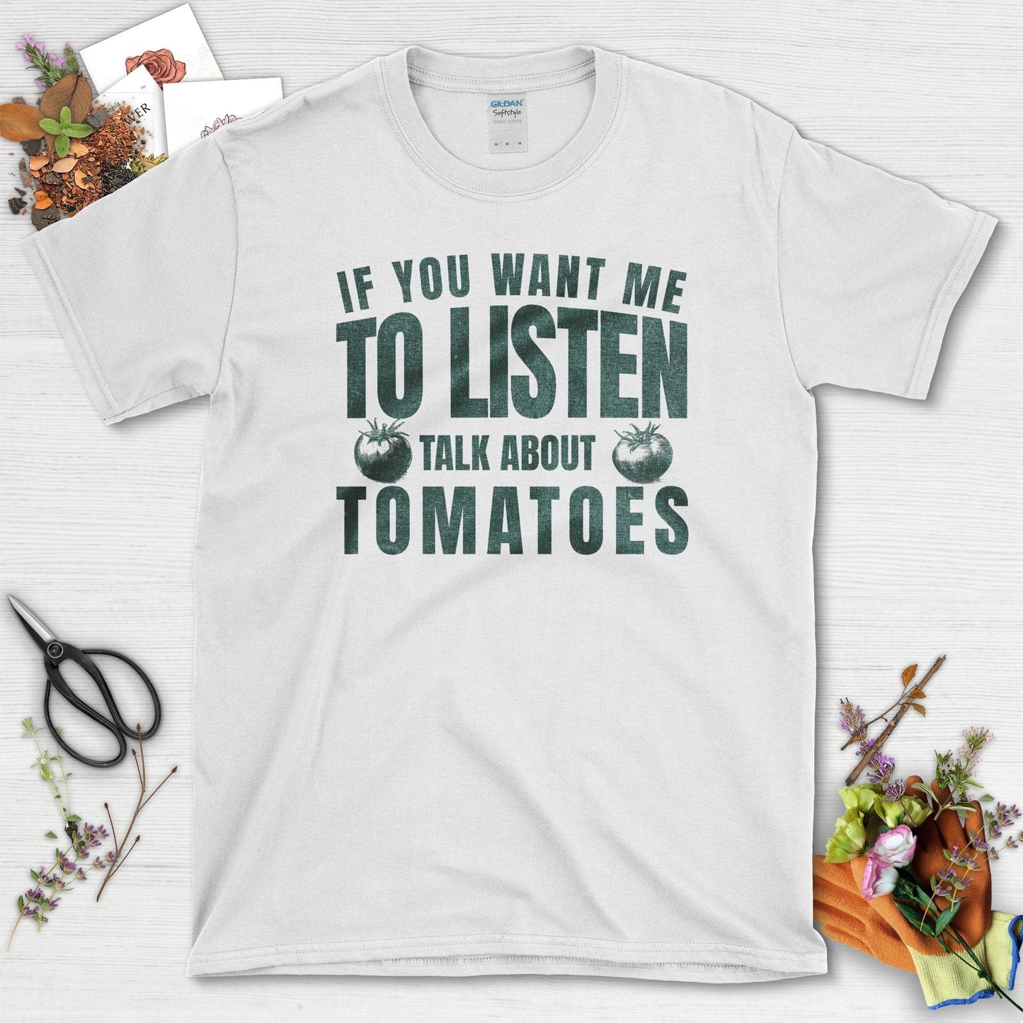 Talk About Tomatoes T-Shirt White / S T-Shirt