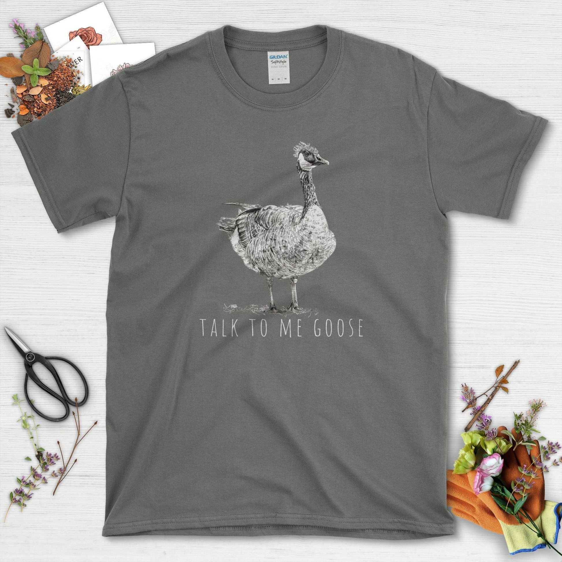 Talk To Me Goose T-Shirt Charcoal / S T-Shirt