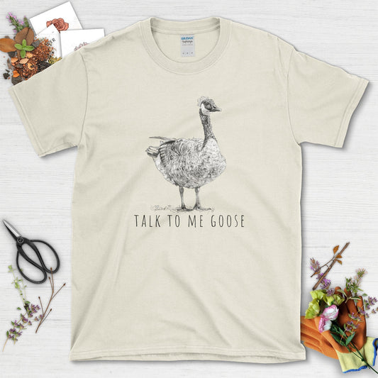 Talk To Me Goose T-Shirt Natural / S T-Shirt