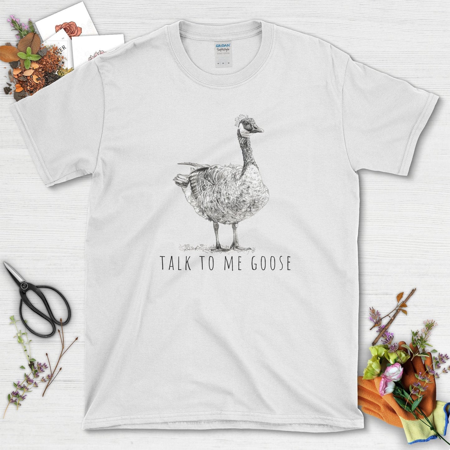 Talk To Me Goose T-Shirt White / S T-Shirt