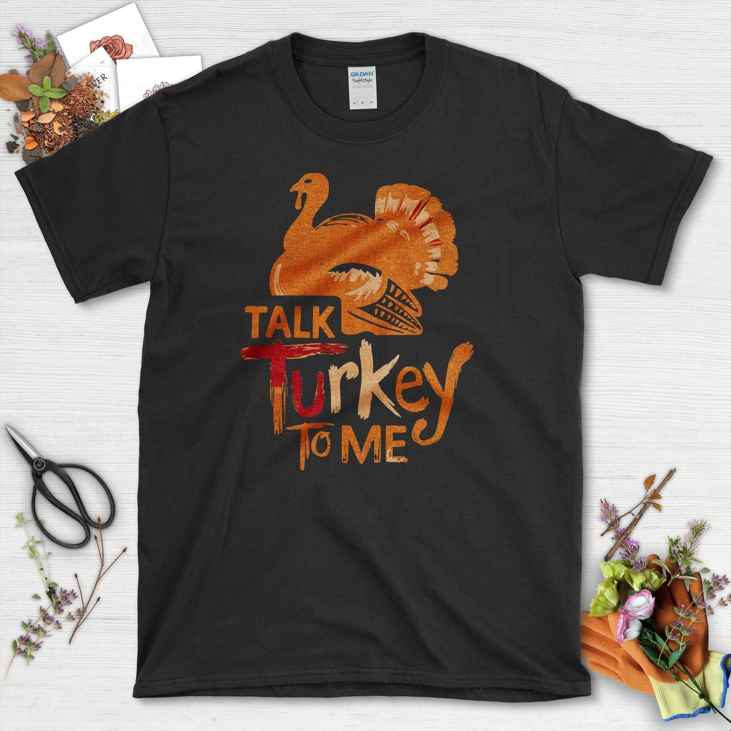 Talk Turkey to Me T-Shirt T-Shirts / S / Black Physical Item