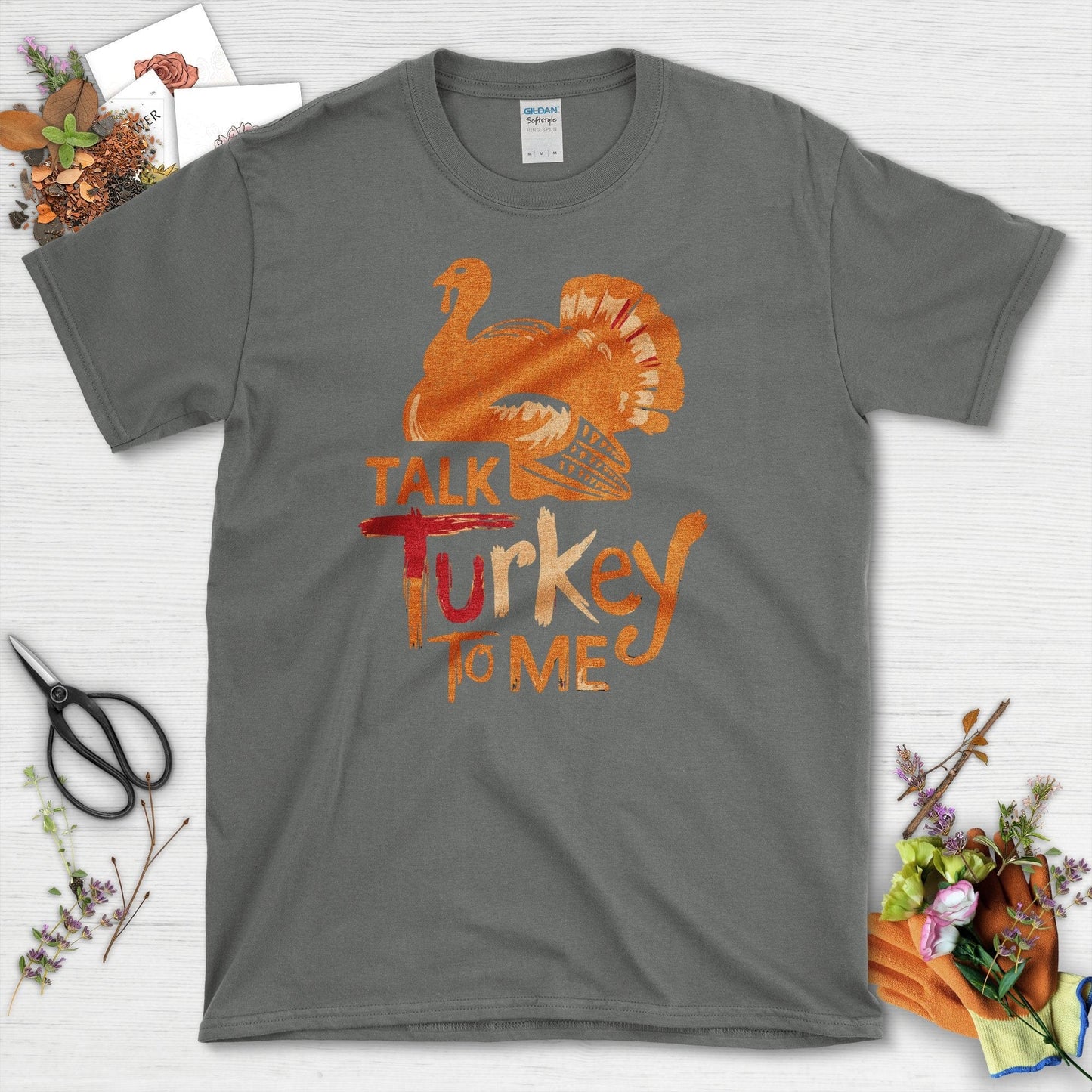 Talk Turkey to Me T-Shirt T-Shirts / S / Charcoal Physical Item