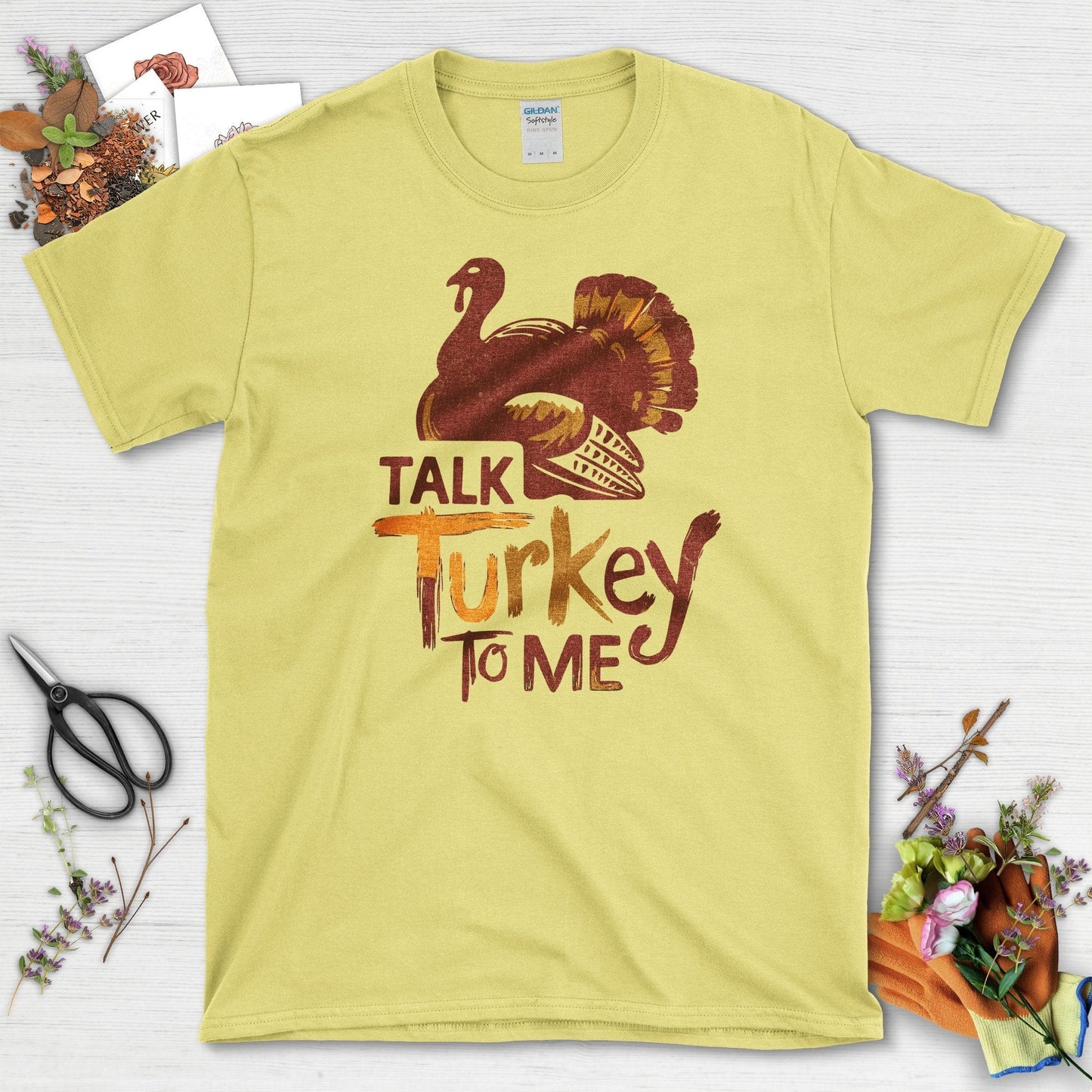 Talk Turkey to Me T-Shirt T-Shirts / S / Cornsilk Physical Item