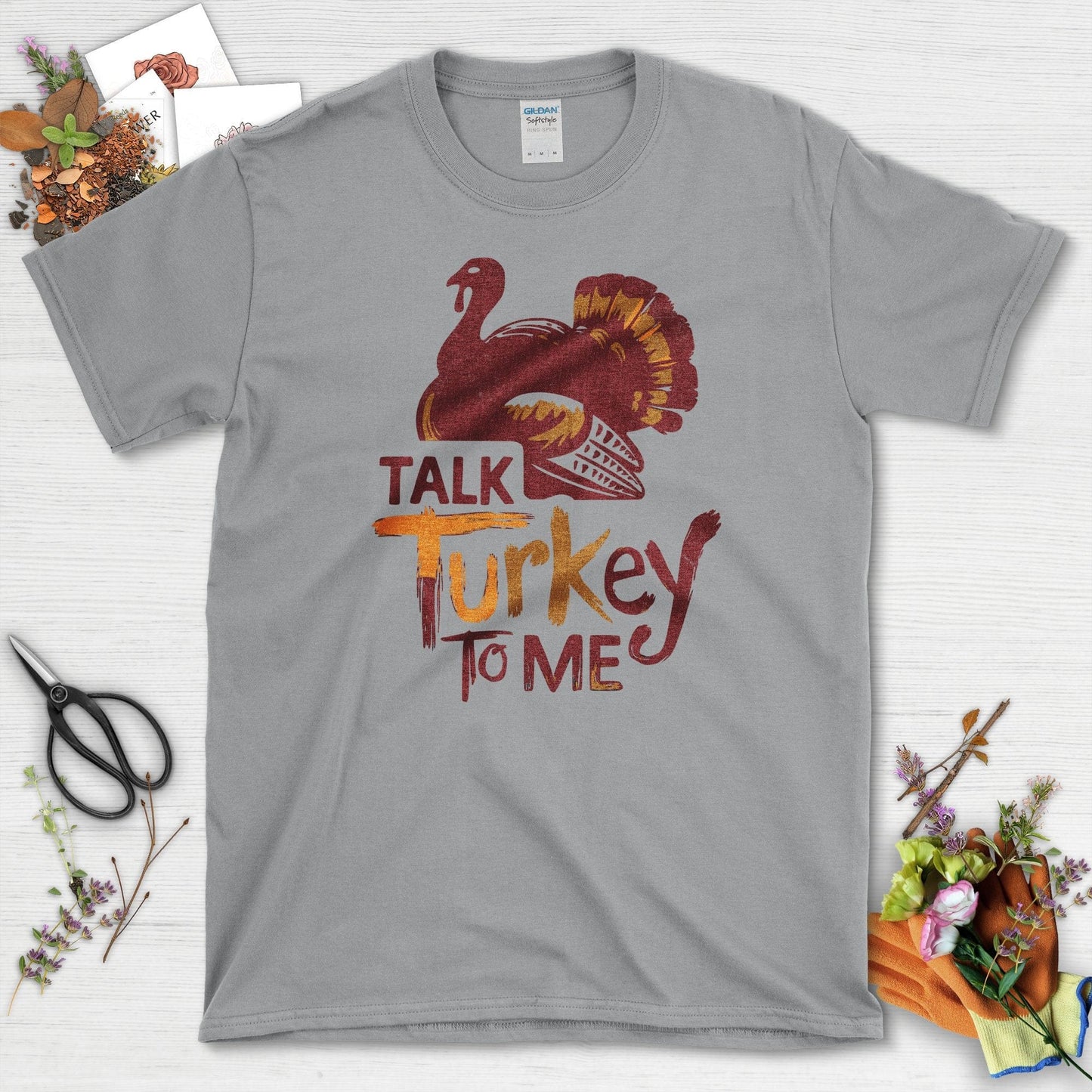 Talk Turkey to Me T-Shirt T-Shirts / S / Sport Grey Physical Item