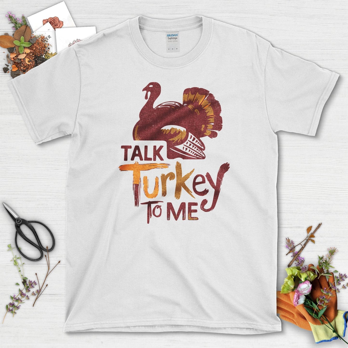 Talk Turkey to Me T-Shirt T-Shirts / S / White Physical Item