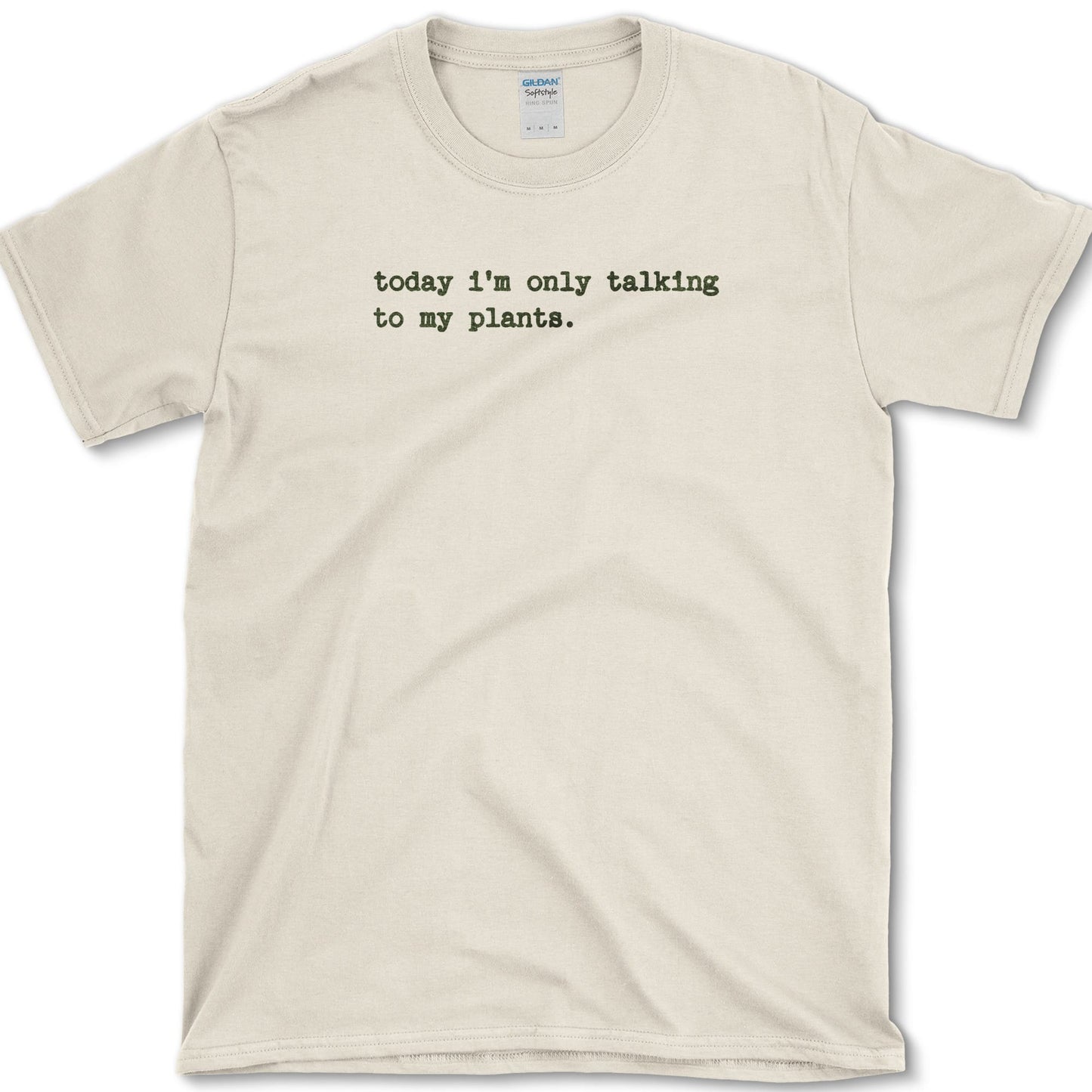 Talking To Plants T-Shirt design featuring houseplant artwork on a t-shirt