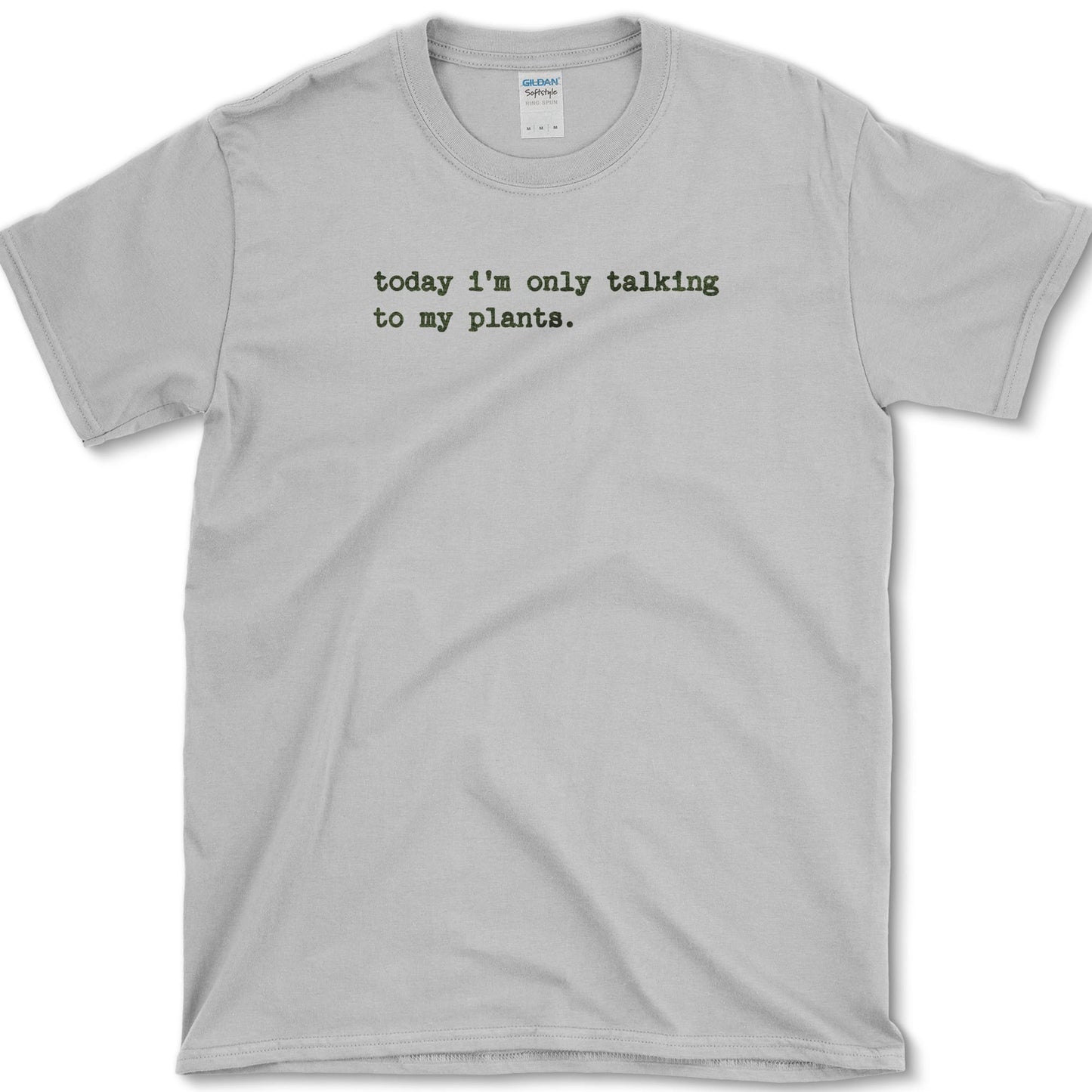 Talking To Plants T-Shirt design featuring houseplant artwork on a t-shirt