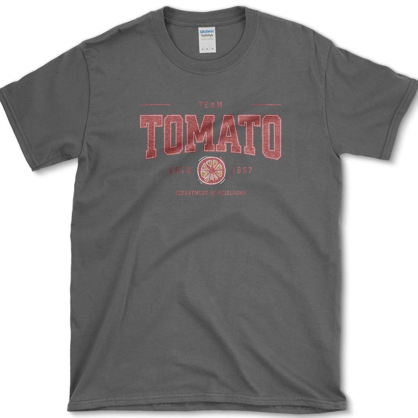 Team Tomato T-Shirt S / Dark Heather Essential Tees