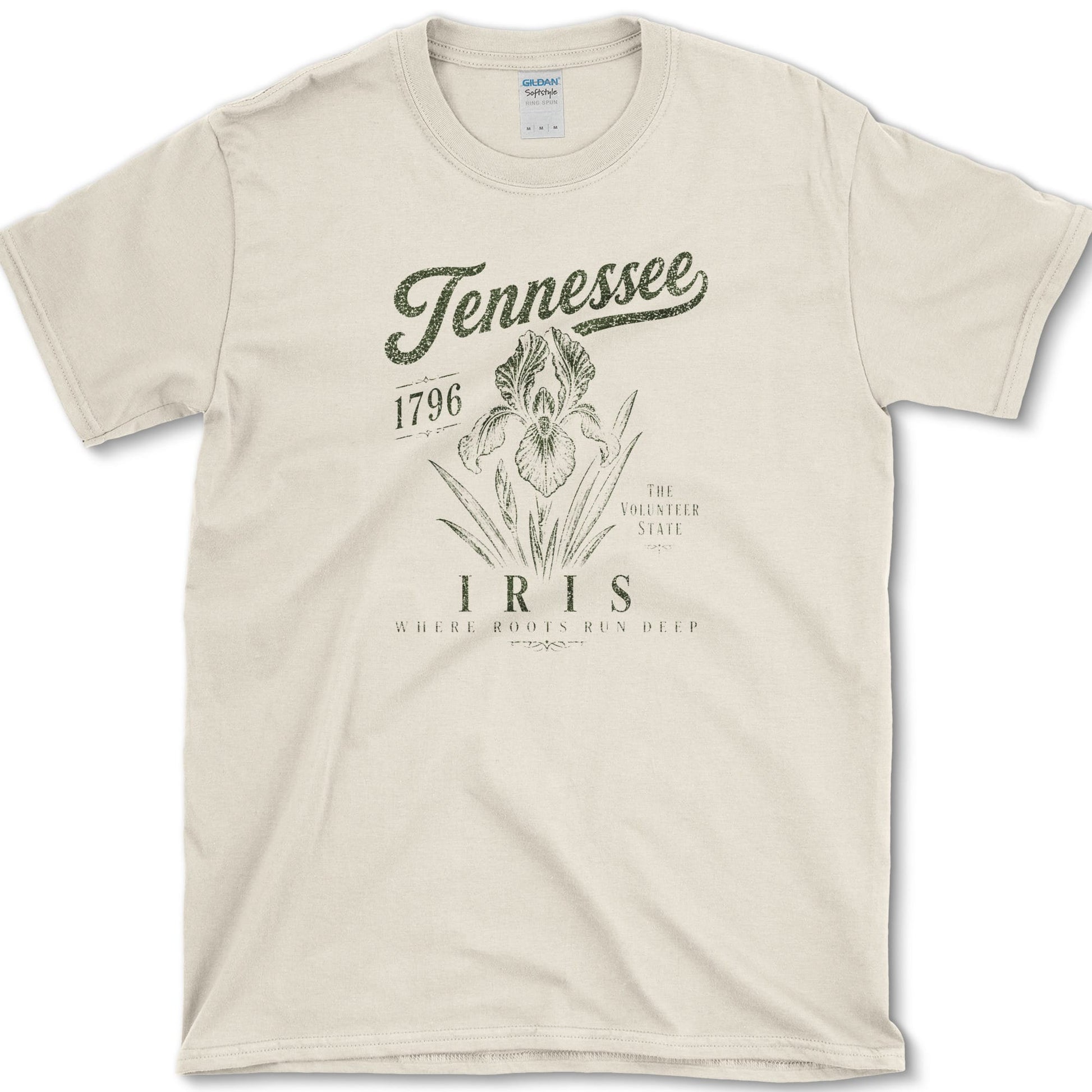 Tennessee Iris T-Shirt S / Natural Essential Tees