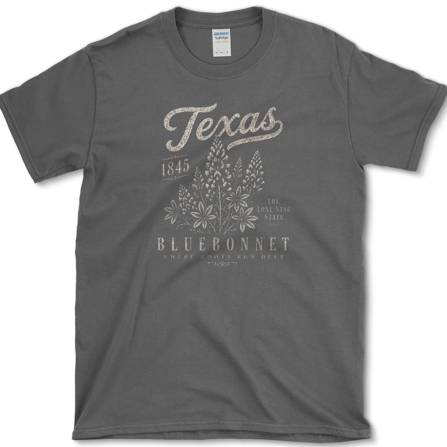 Texas Bluebonnet T-Shirt S / Dark Heather Essential Tees