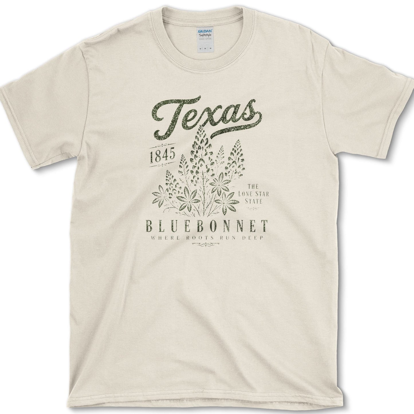 Texas Bluebonnet T-Shirt S / Natural Essential Tees