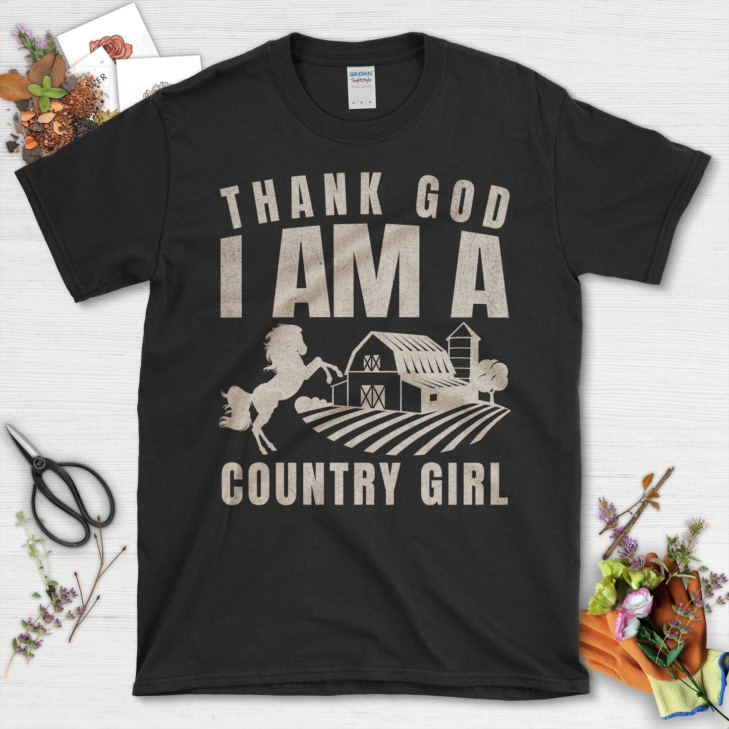 Thank God I Am A Country Girl T-Shirt Black / S T-Shirt