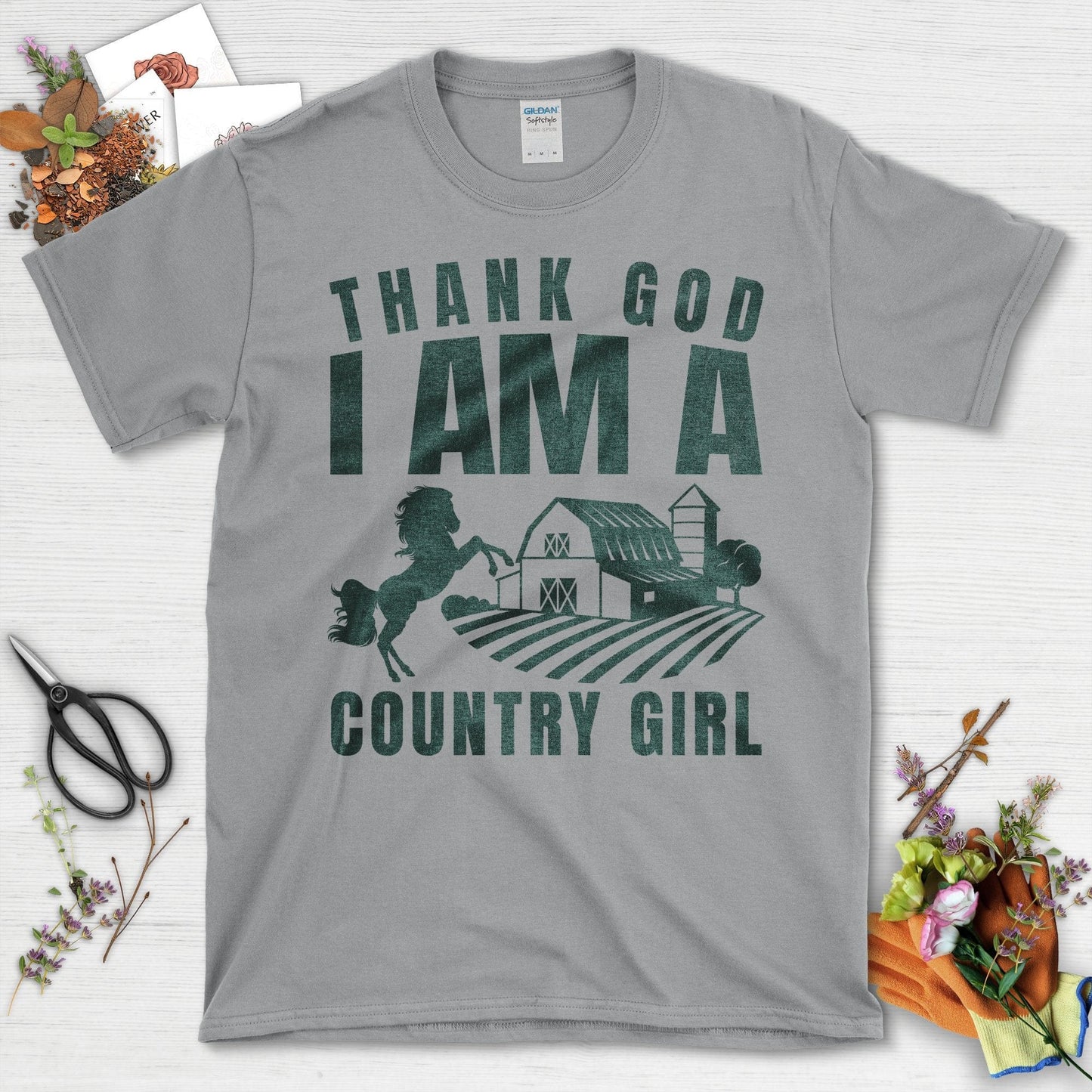 Thank God I Am A Country Girl T-Shirt Sport Grey / S T-Shirt