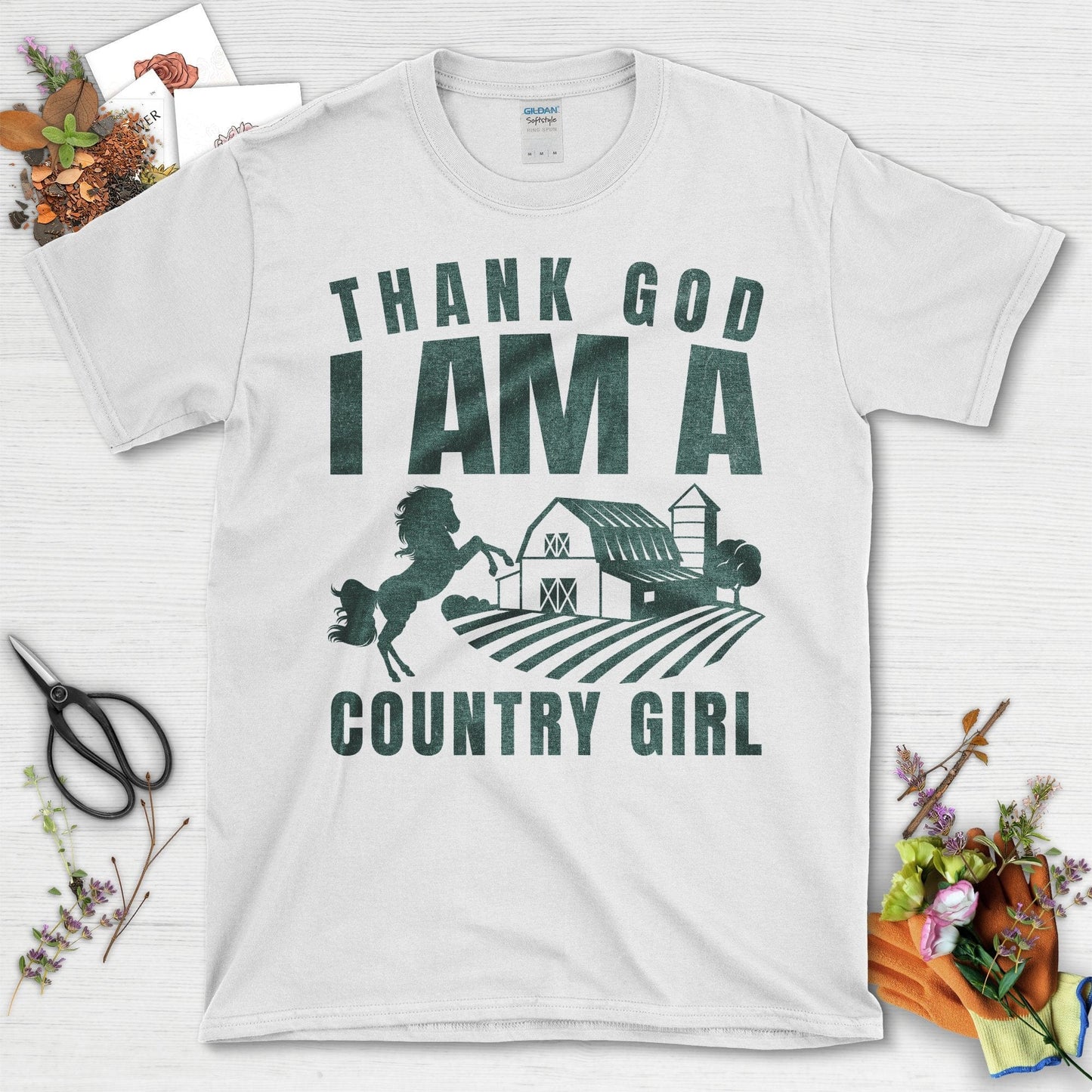 Thank God I Am A Country Girl T-Shirt White / S T-Shirt