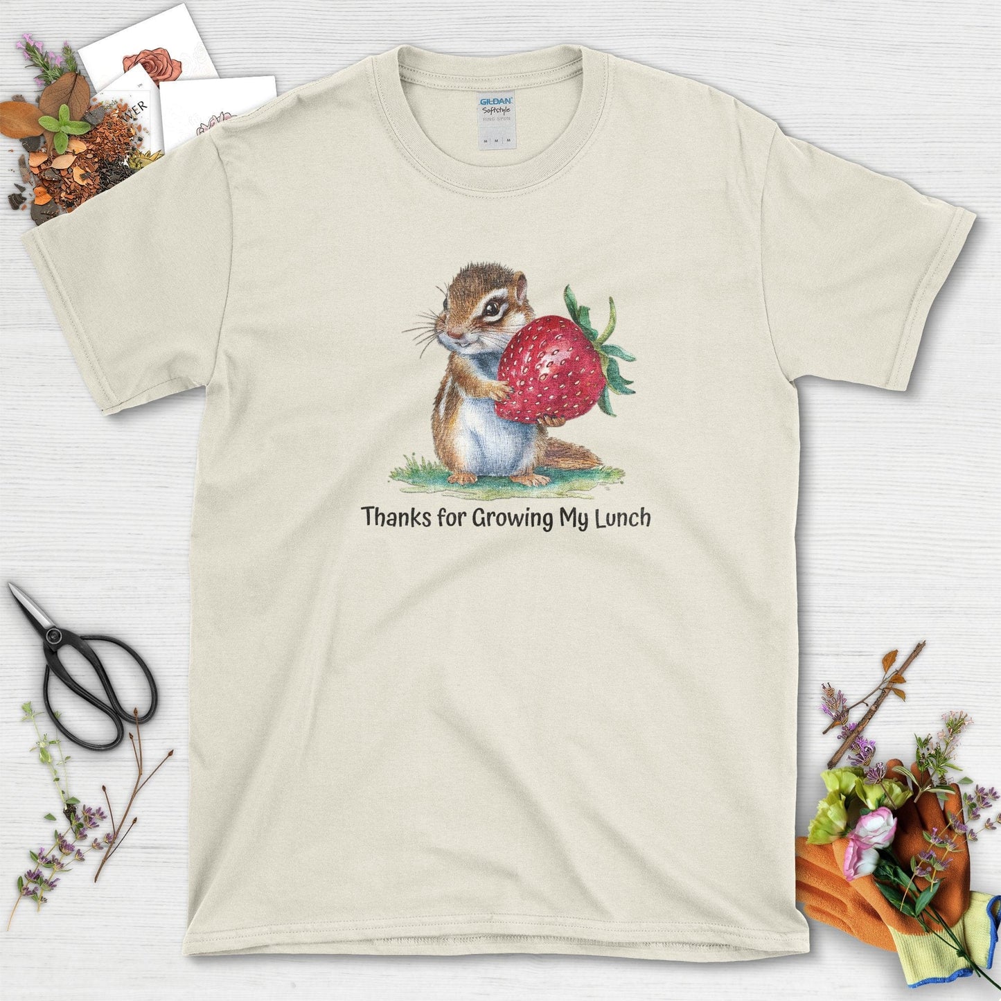 Thanks for My Lunch T-Shirts T-Shirts / S / Natural Physical Item