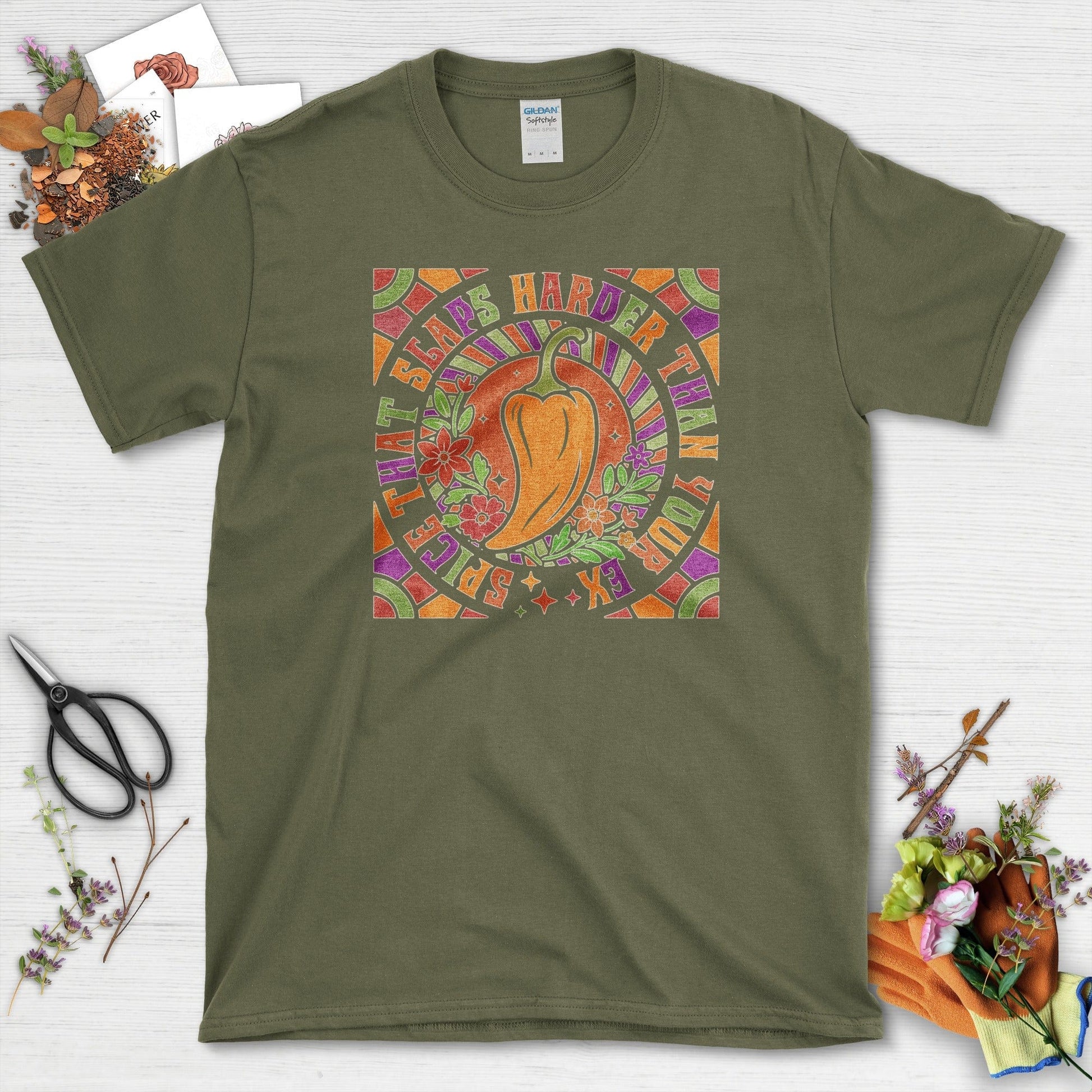 That Spice Slaps Harder T-Shirt Military Green / M Physical Item