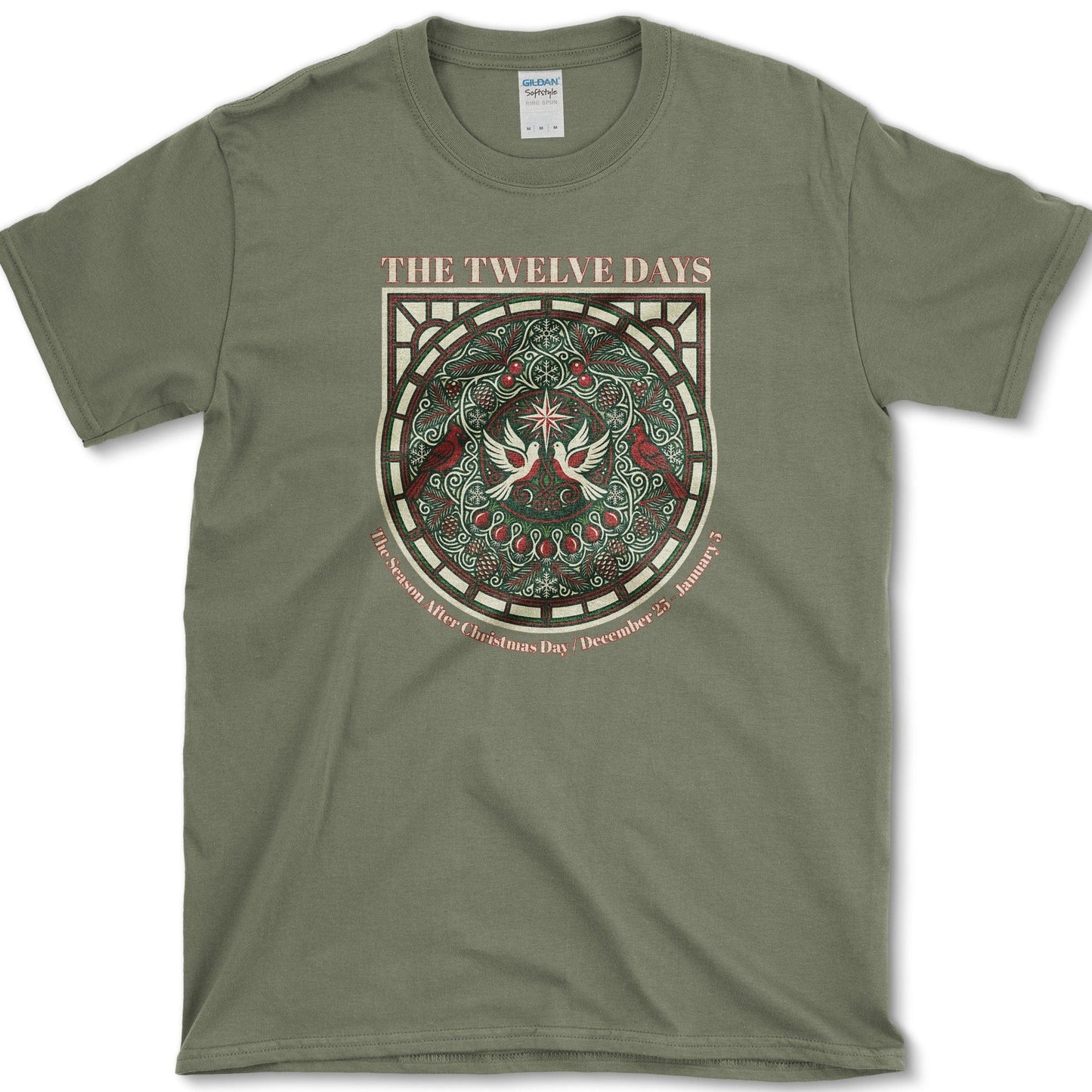 The 12 Days T-Shirt Essential Tees / S / Military Green Physical Item